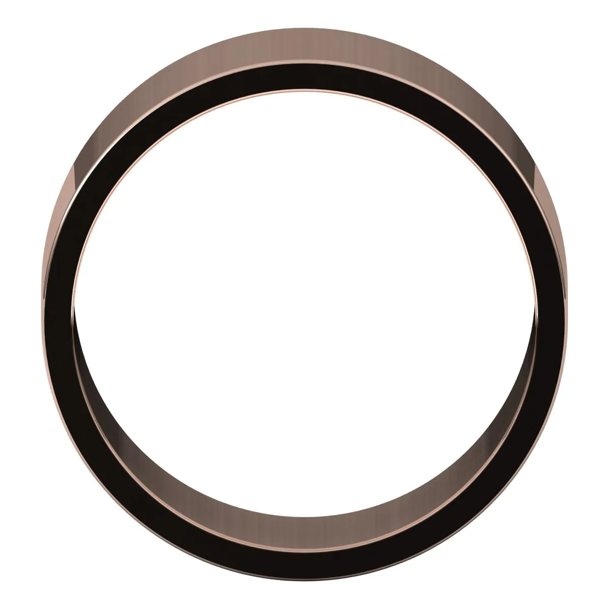 10K Rose Gold 9 mm flat Wedding Band