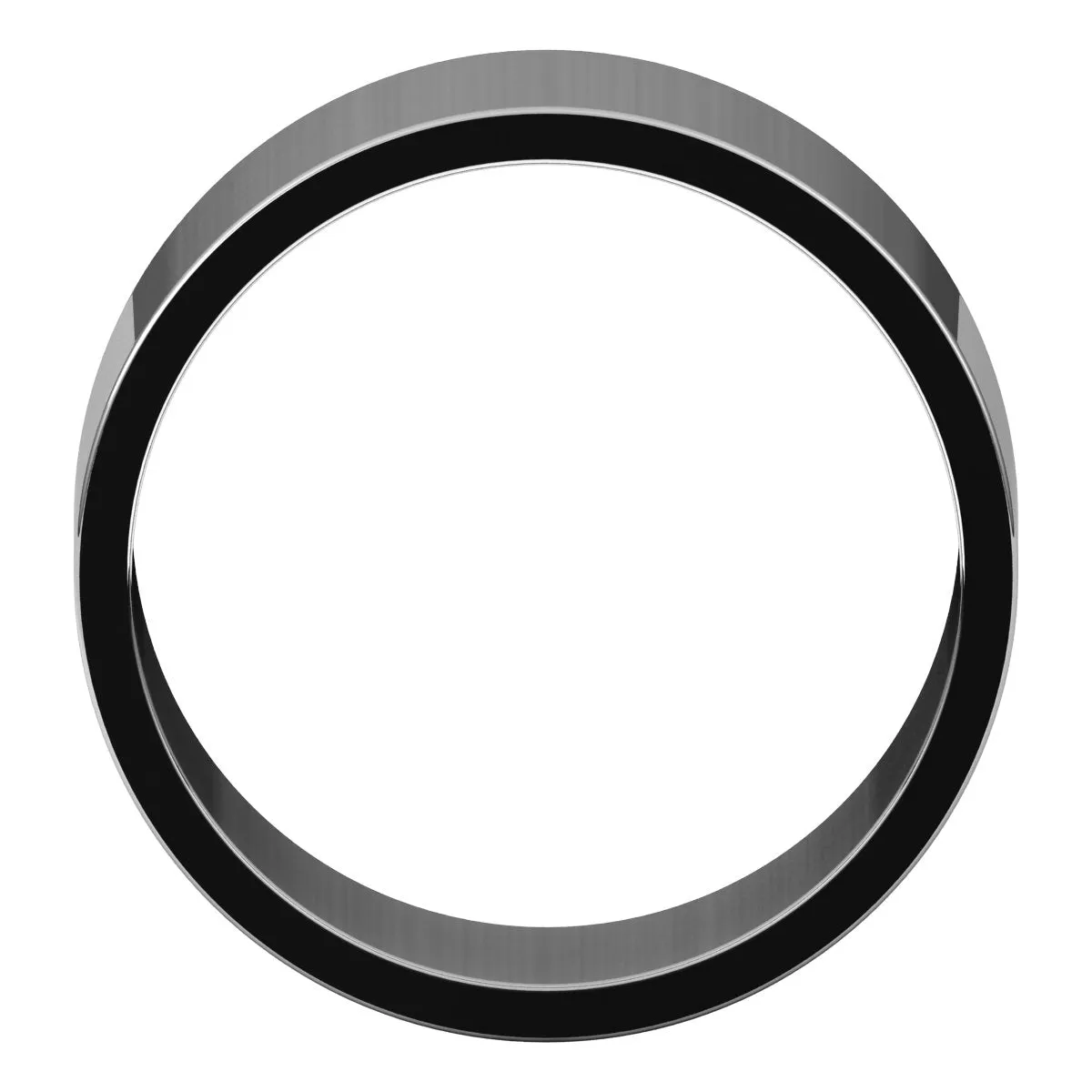 10K White Gold 9 mm flat Wedding Band