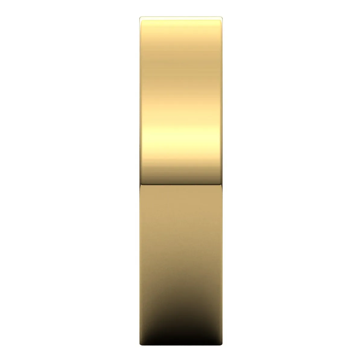 10K Yellow Gold 5 mm flat Wedding Band