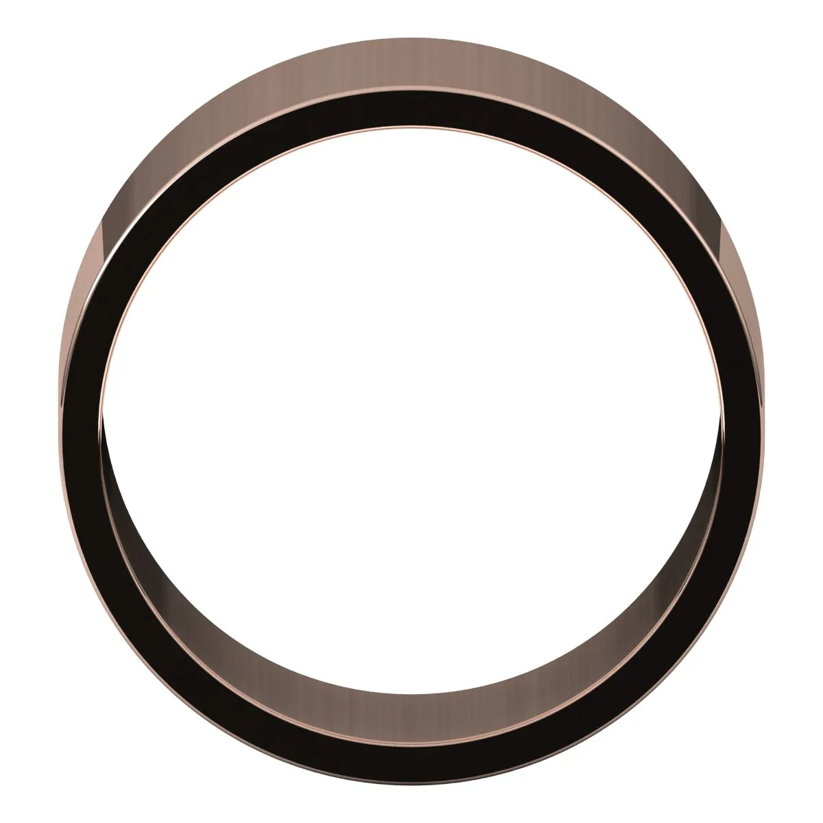 14K Rose Gold 10 mm flat Wedding Band