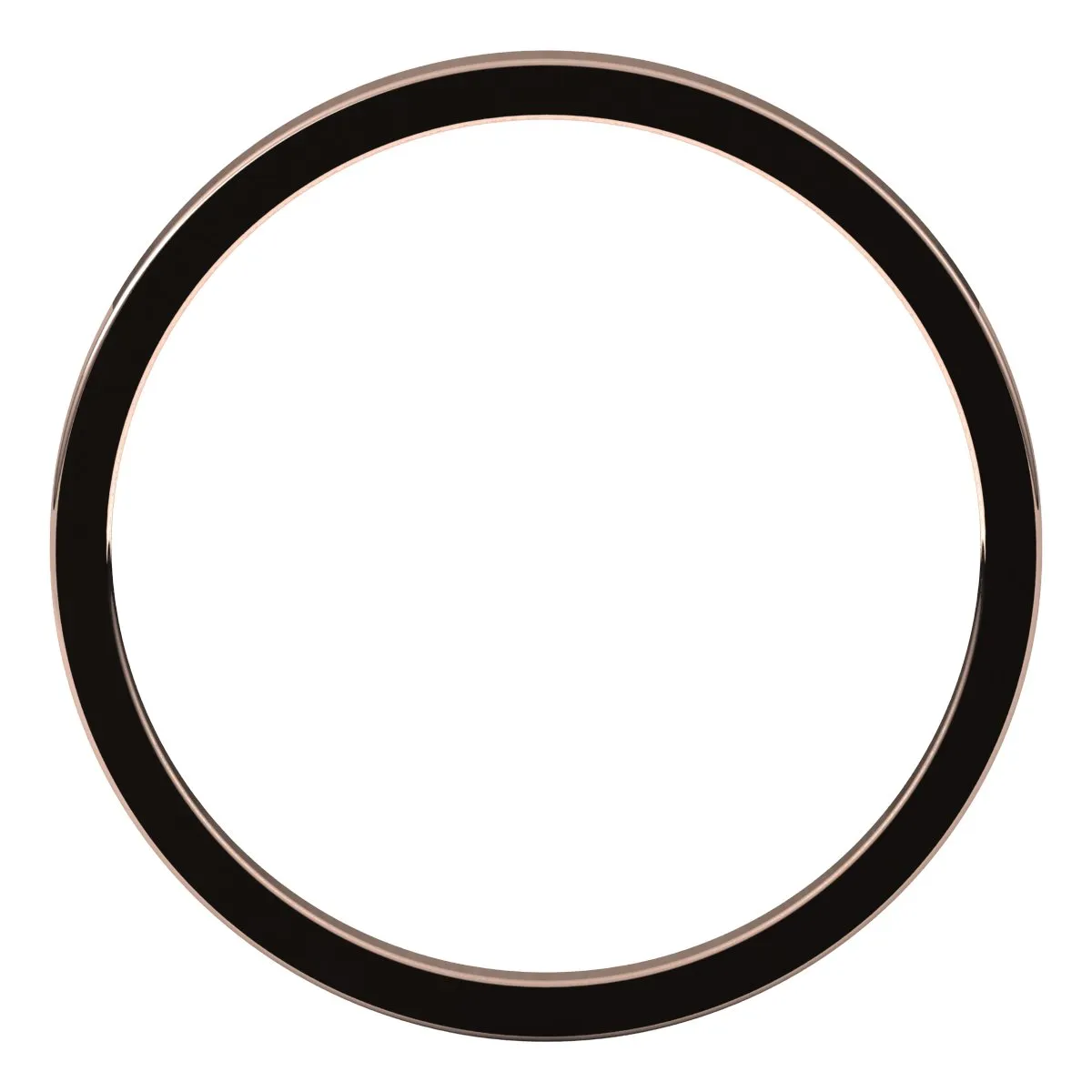 14K Rose Gold 1.5 mm flat Wedding Band