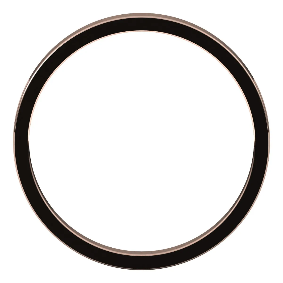 14K Rose Gold 2 mm flat Wedding Band