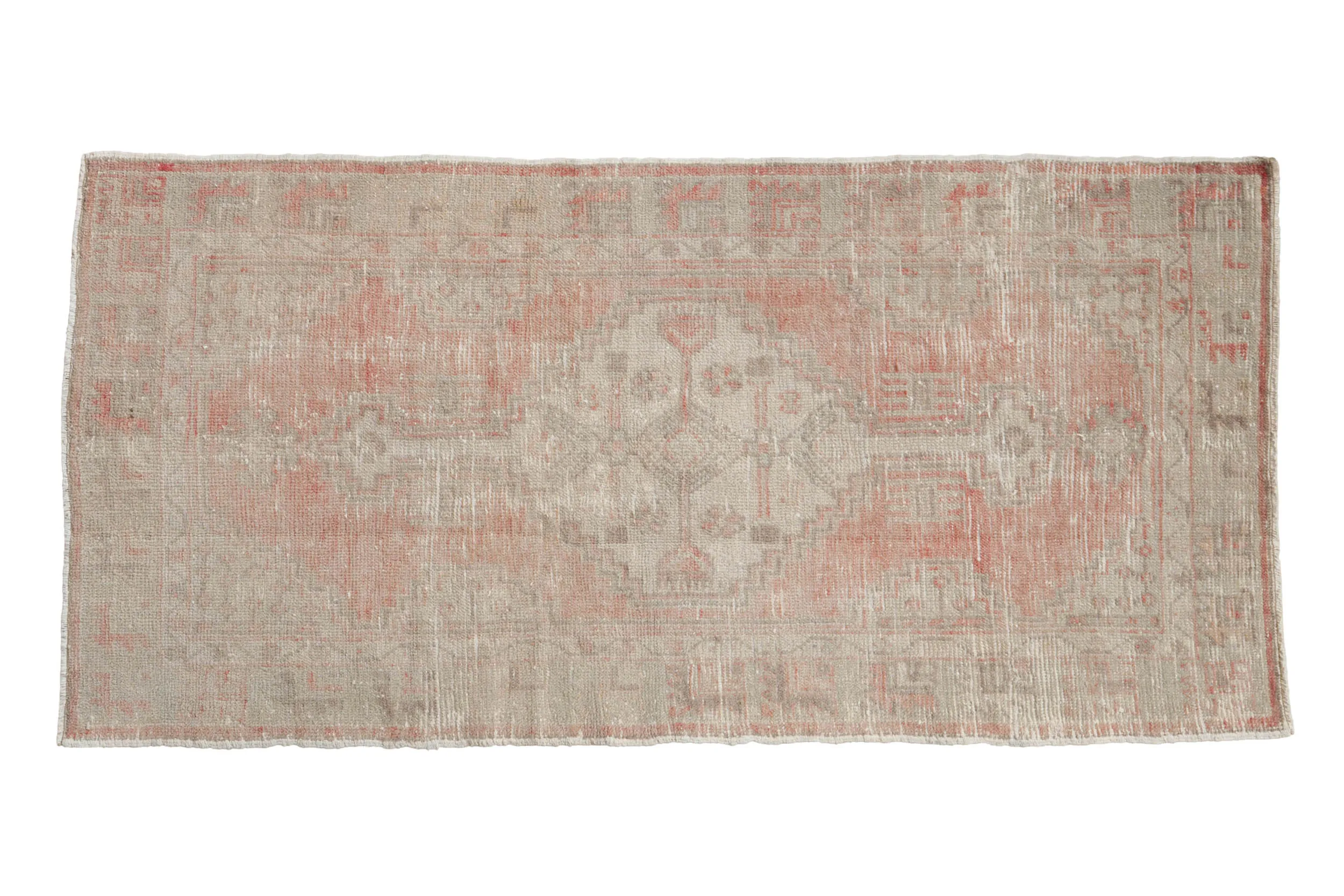2.5x5 Vintage Distressed Oushak Rug Runner