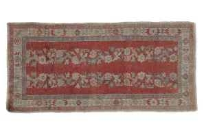 2.5x5 Vintage Distressed Oushak Rug Runner