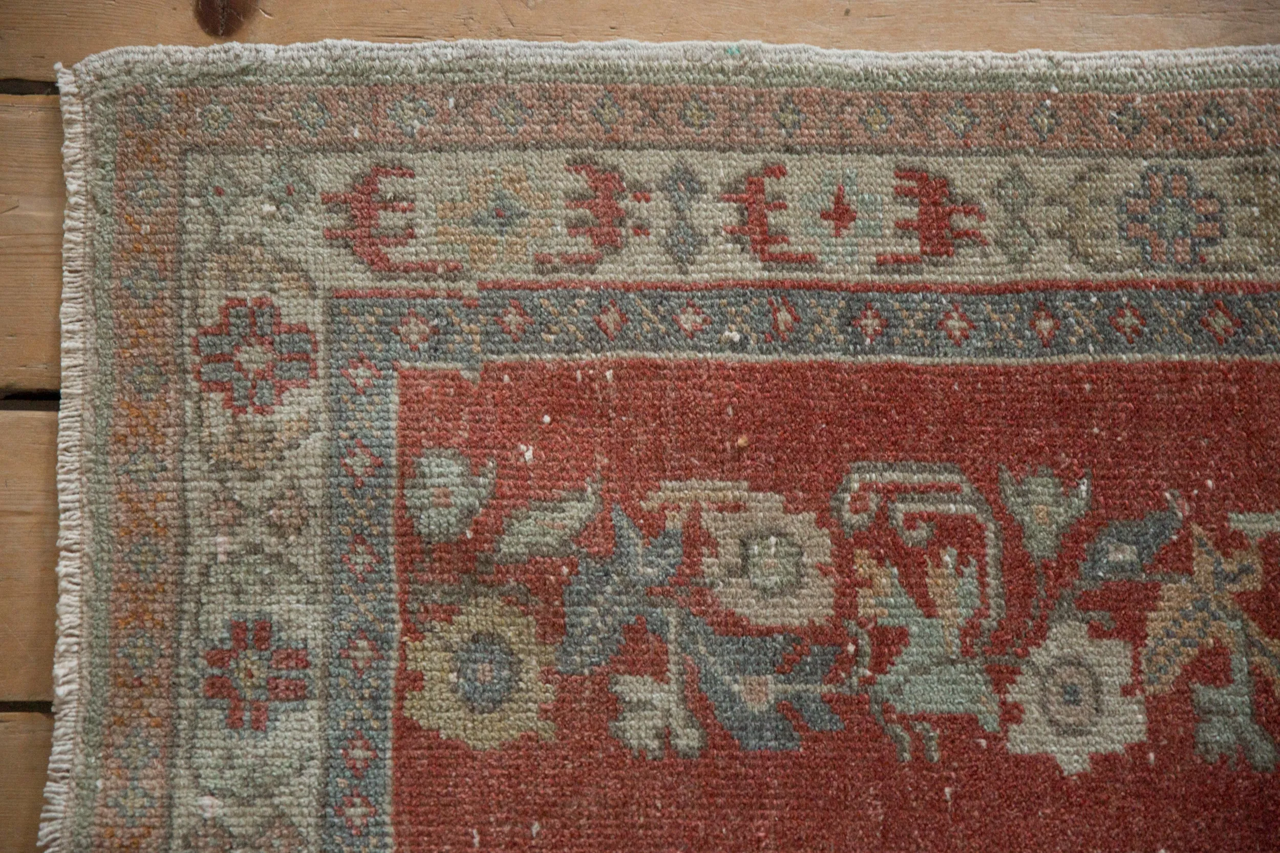 2.5x5 Vintage Distressed Oushak Rug Runner