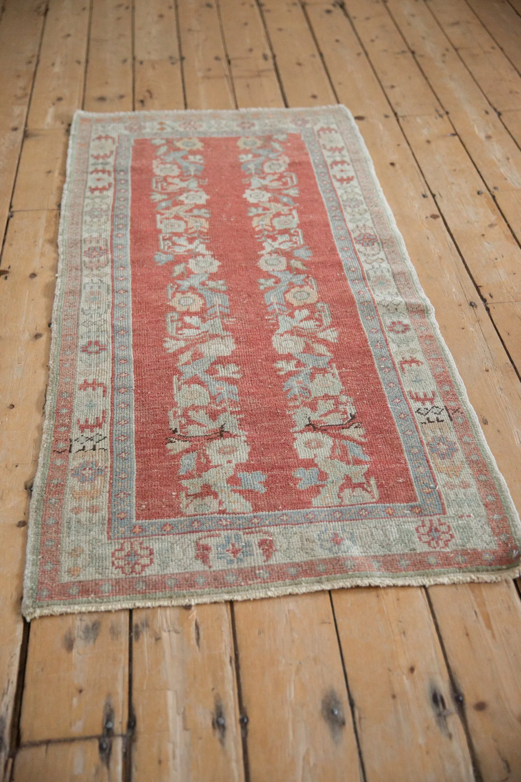 2.5x5 Vintage Distressed Oushak Rug Runner