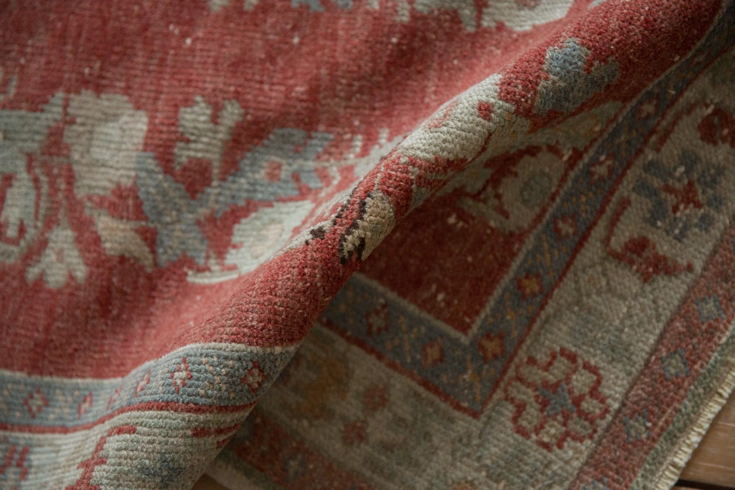 2.5x5 Vintage Distressed Oushak Rug Runner