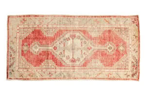 2.5x5 Vintage Distressed Oushak Rug Runner