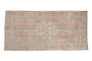 2.5x5 Vintage Distressed Oushak Rug Runner