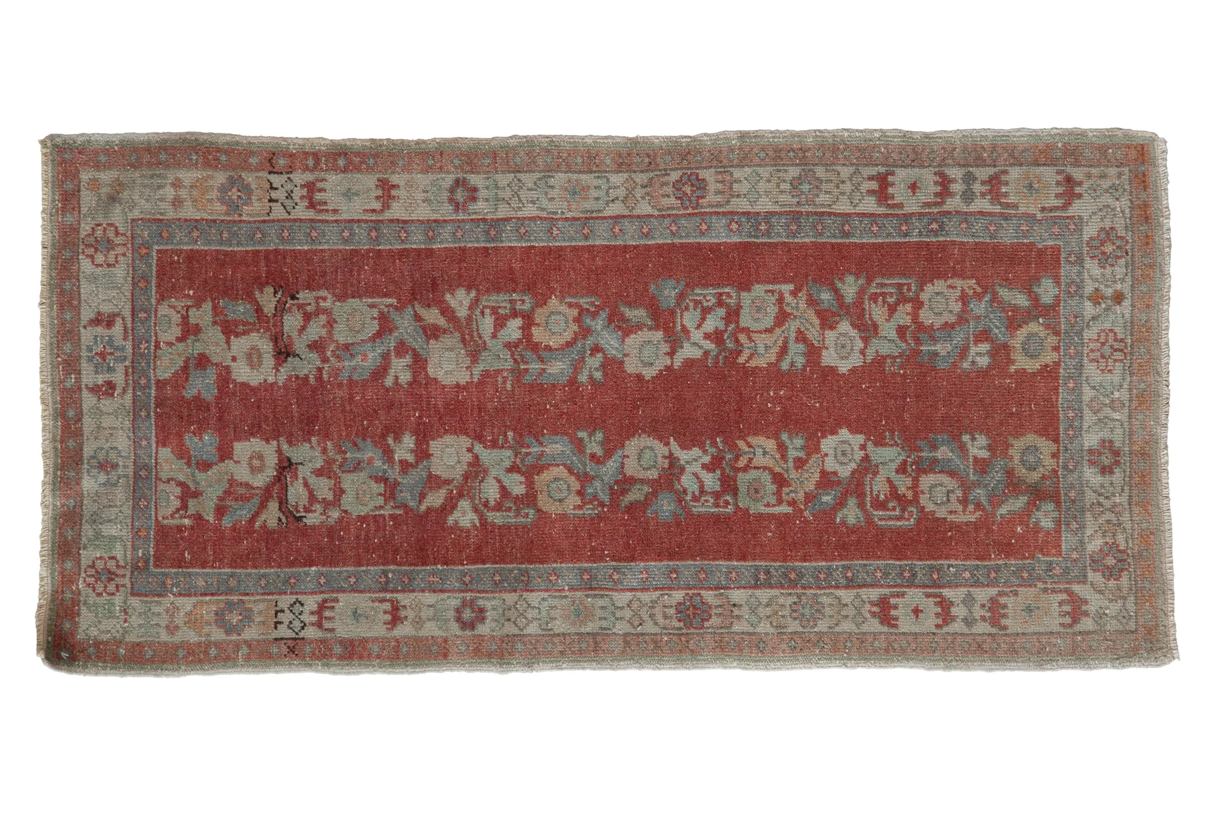 2.5x5 Vintage Distressed Oushak Rug Runner