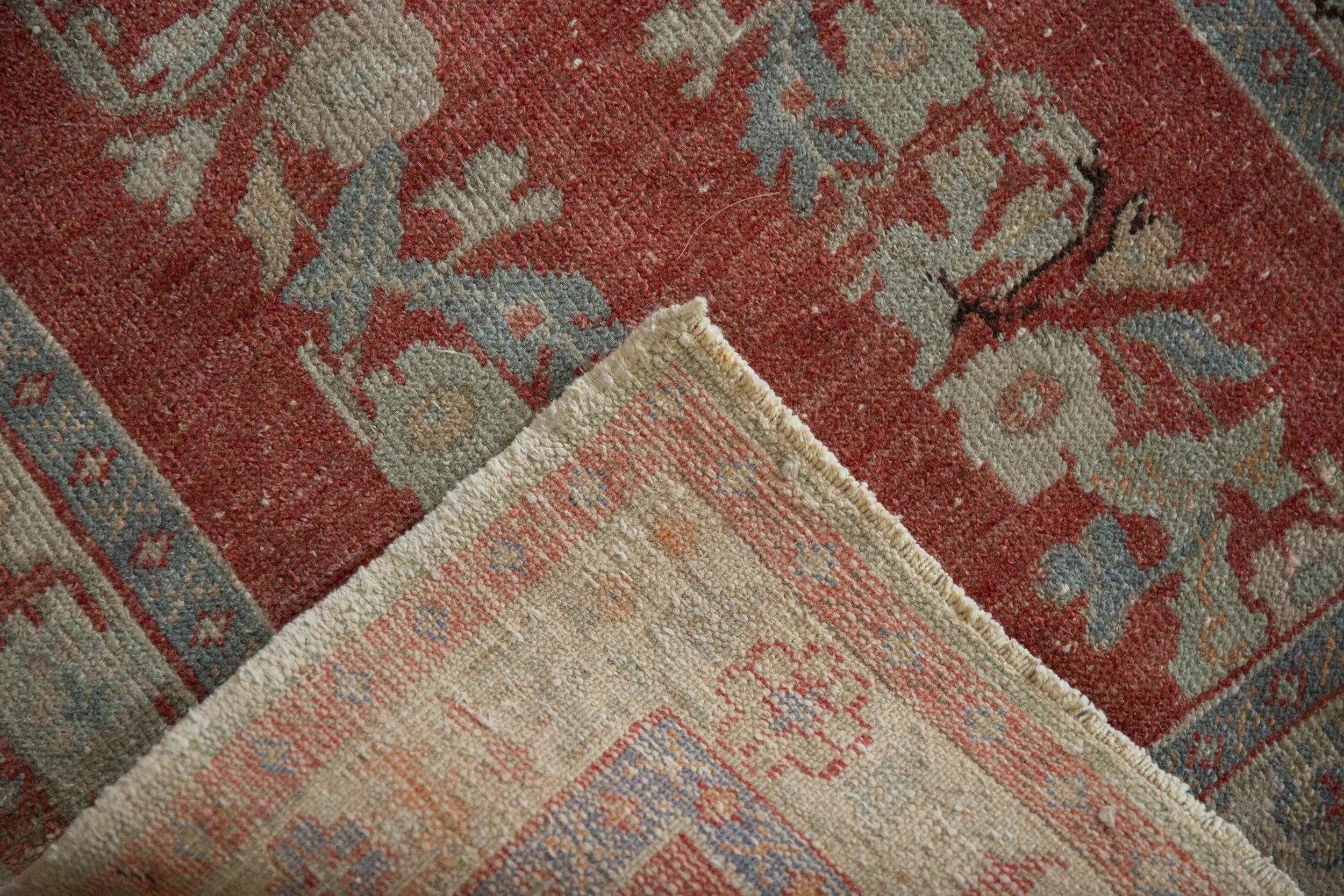 2.5x5 Vintage Distressed Oushak Rug Runner