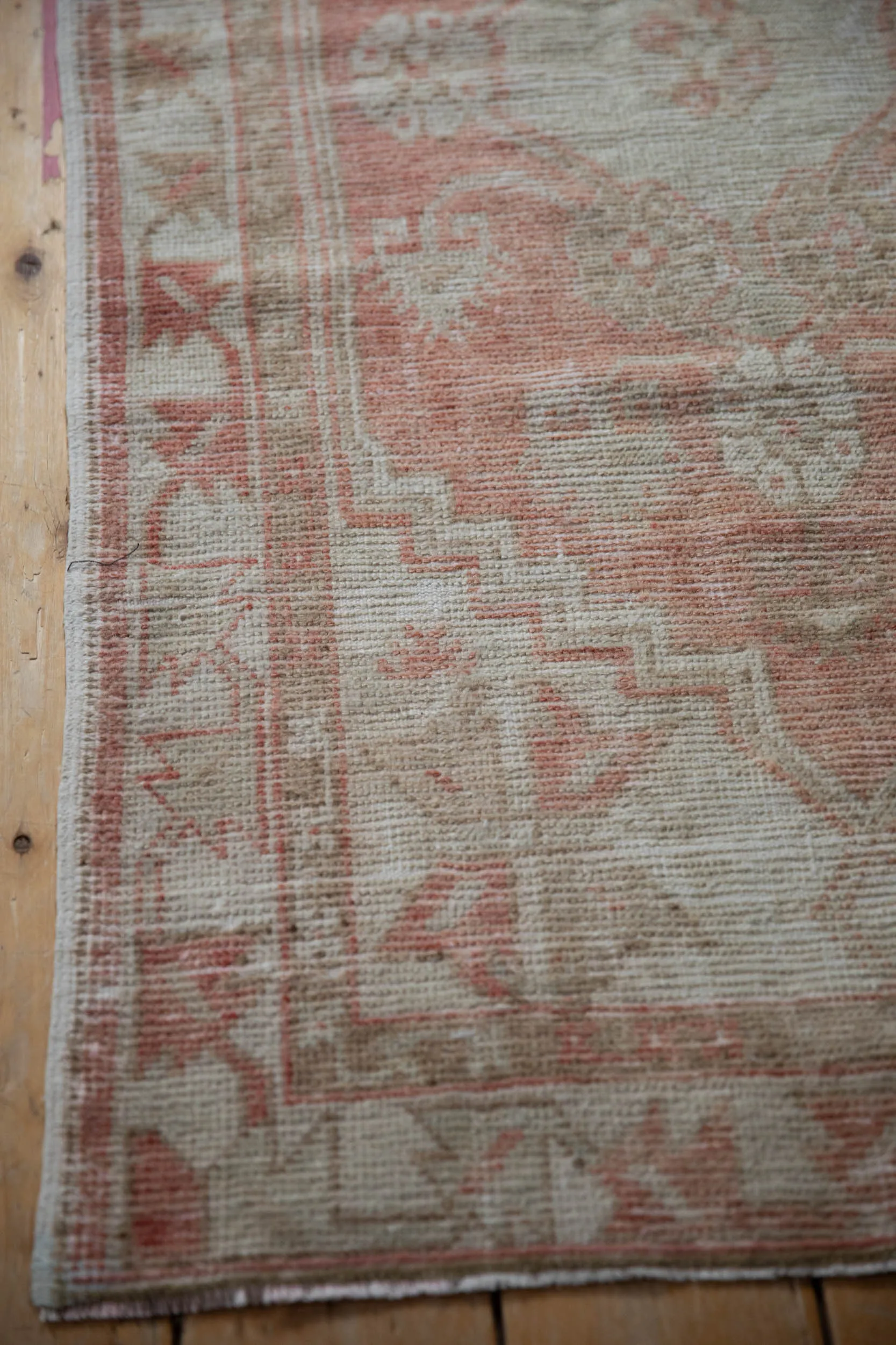 2.5x5.5 Vintage Distressed Oushak Rug Runner