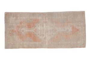 2.5x5.5 Vintage Distressed Oushak Rug Runner