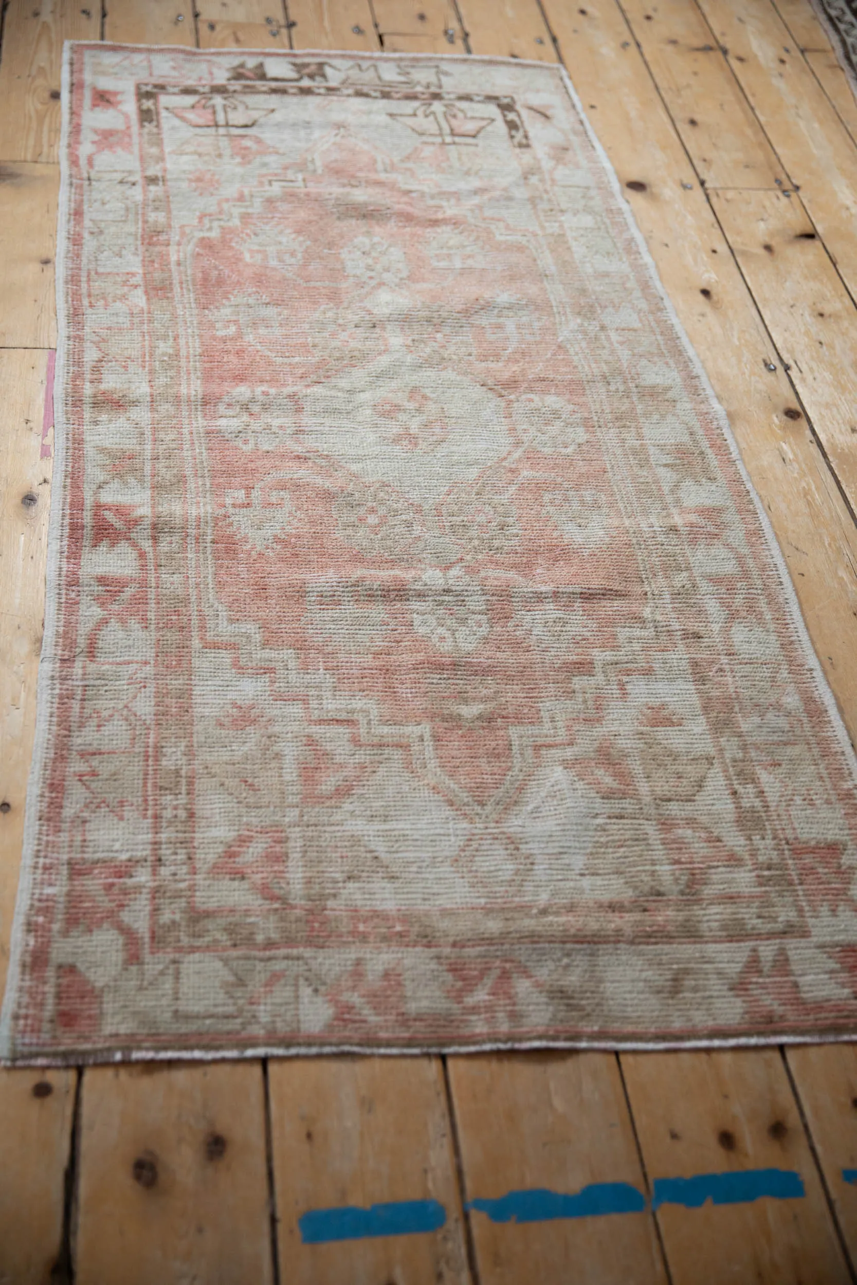 2.5x5.5 Vintage Distressed Oushak Rug Runner