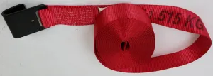 2" x 30' Strap with Flat Hook | RED