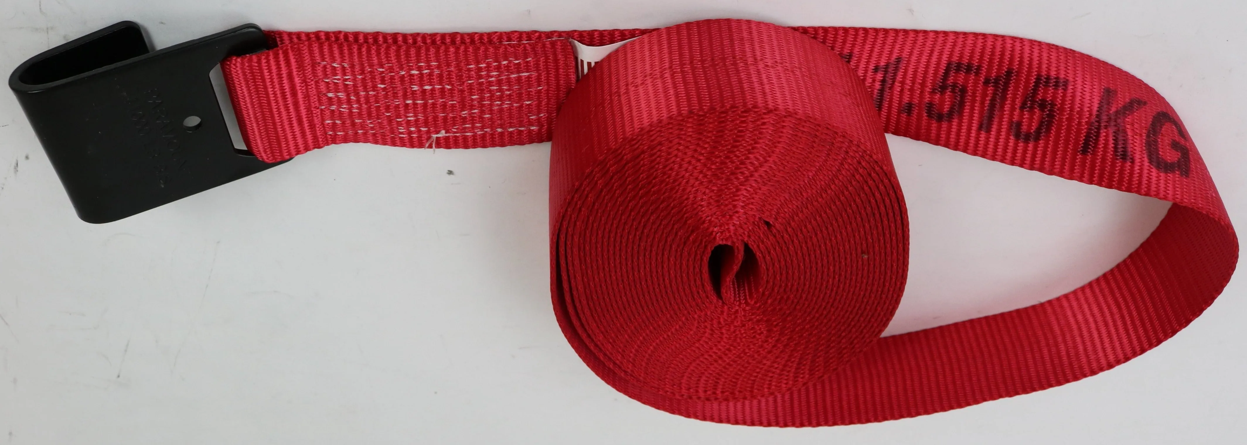 2" x 30' Strap with Flat Hook | RED