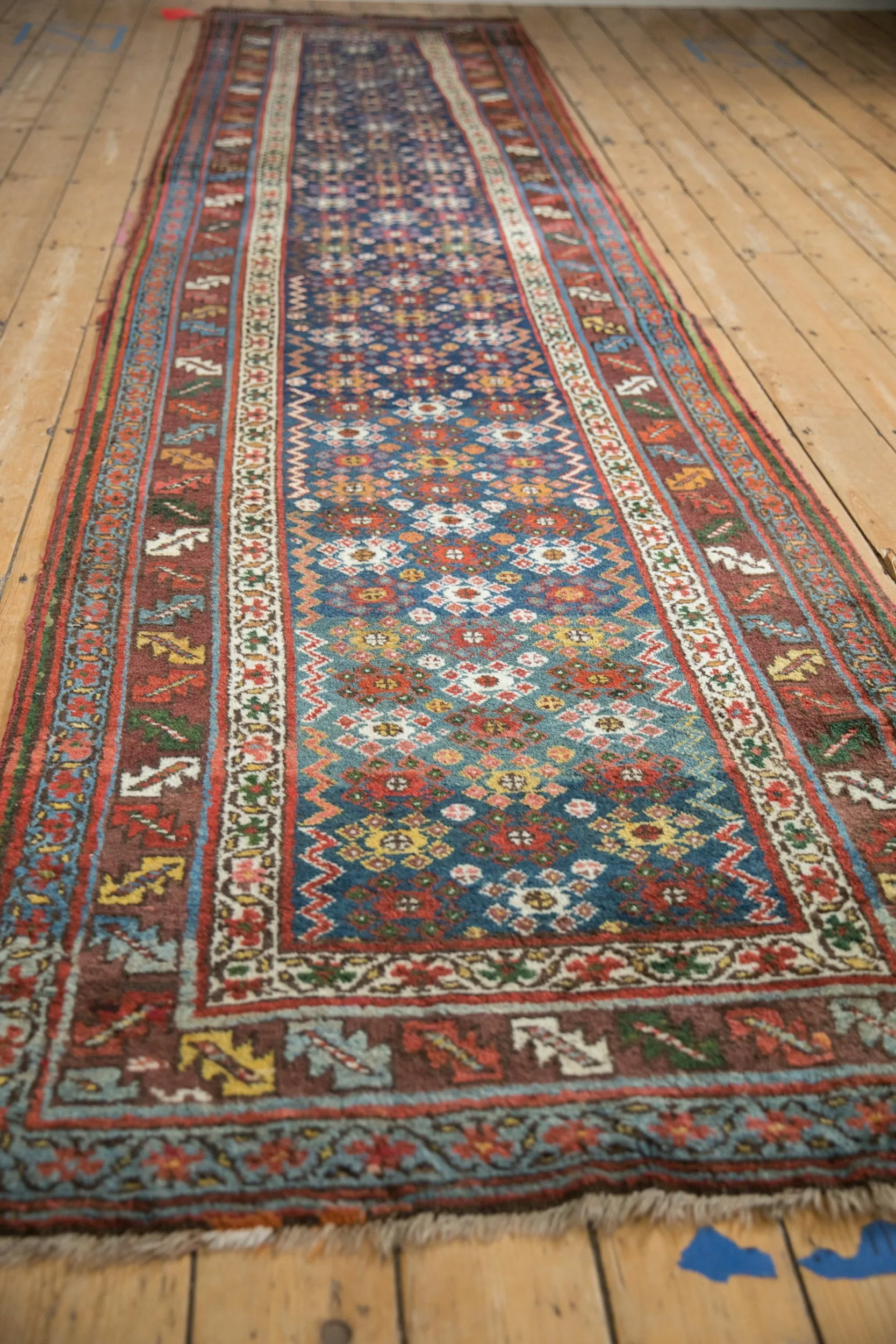 3.5x14.5 Antique Northwest Persian Rug Runner
