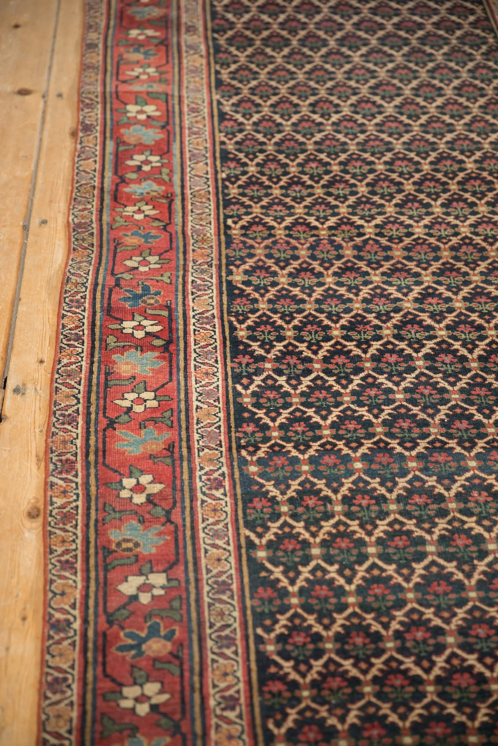 3.5x15 Antique Bijar Rug Runner