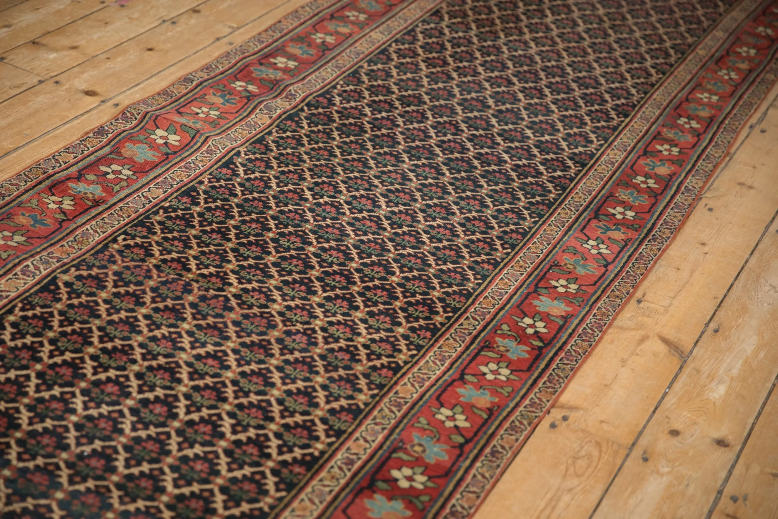 3.5x15 Antique Bijar Rug Runner