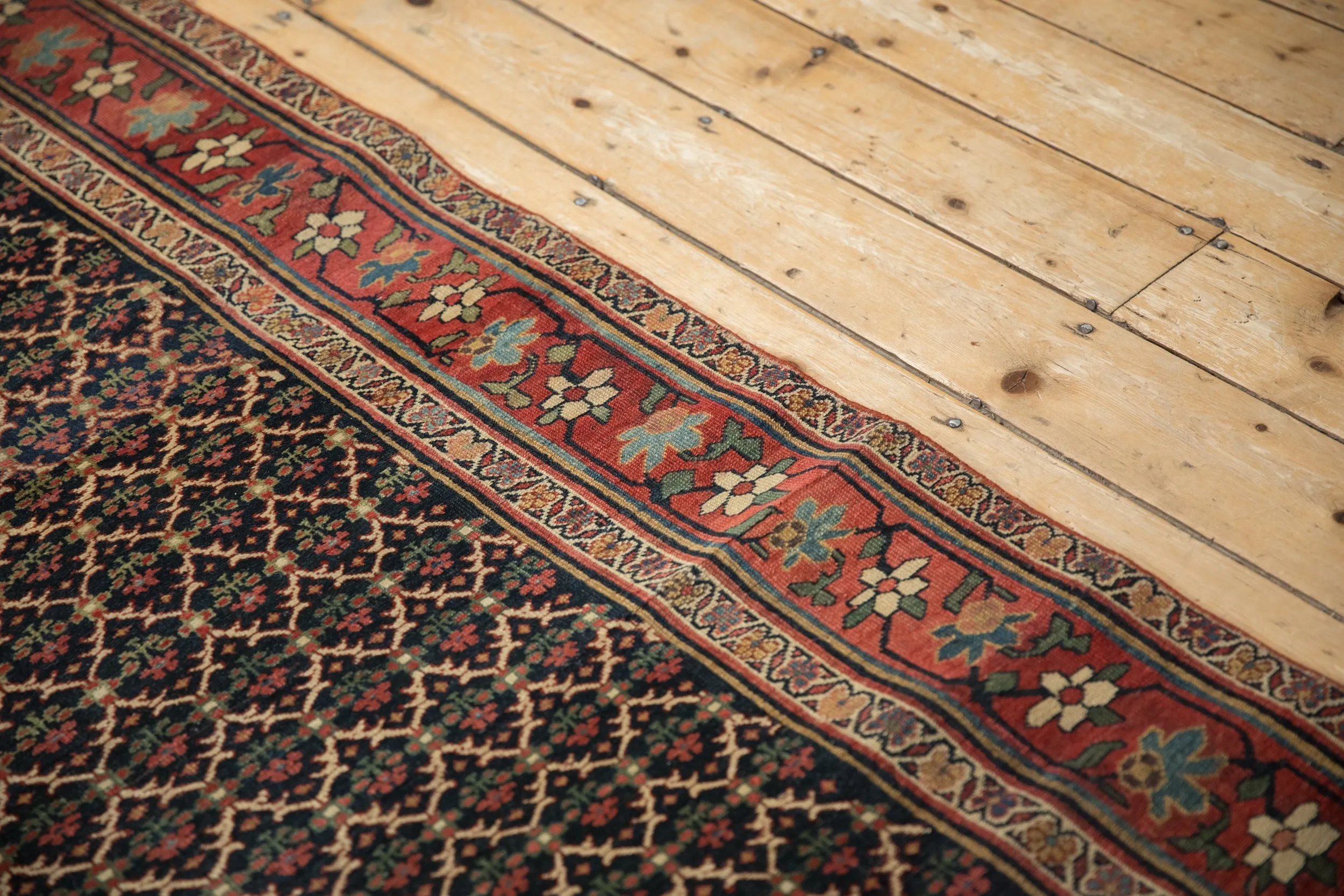 3.5x15 Antique Bijar Rug Runner