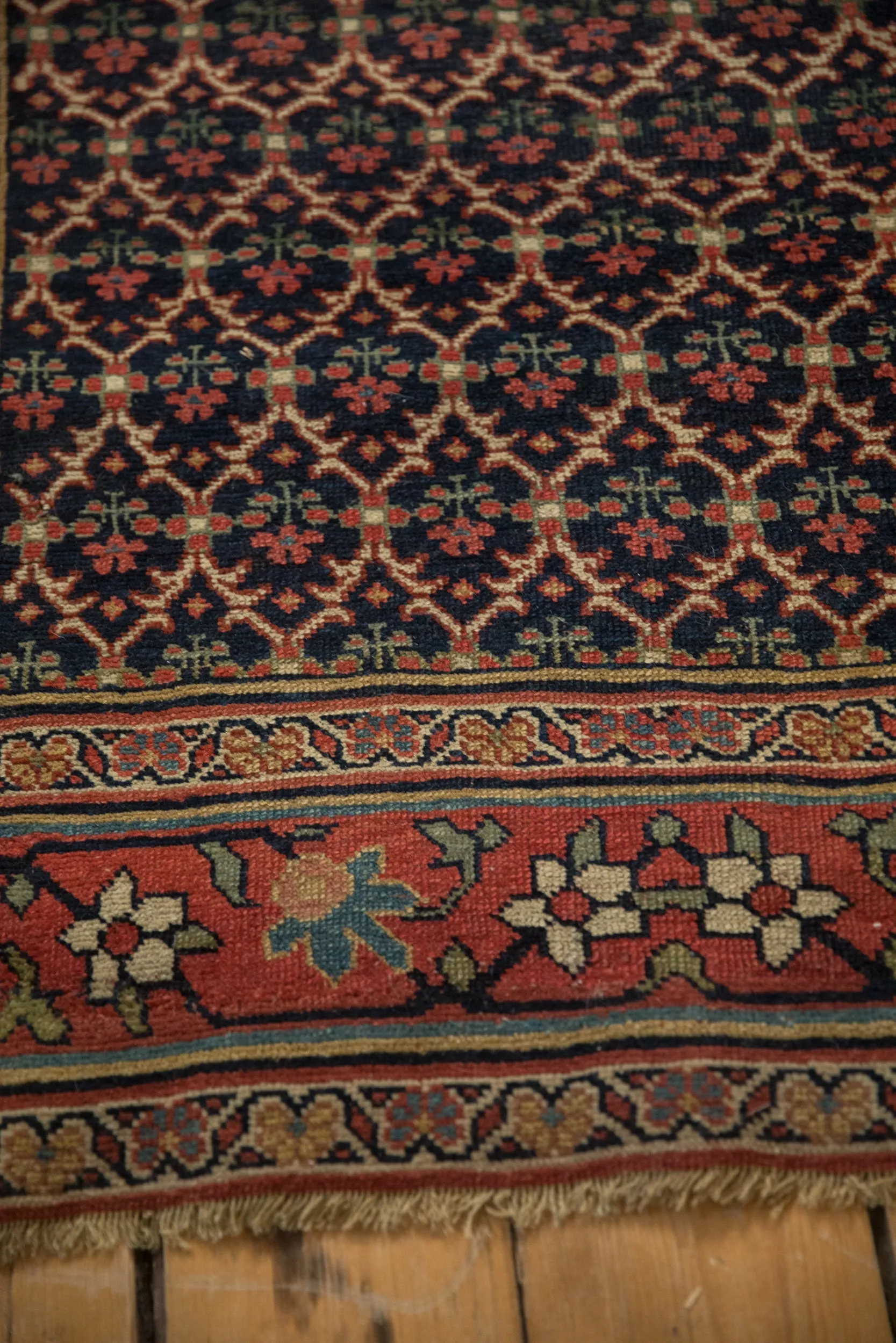 3.5x15 Antique Bijar Rug Runner