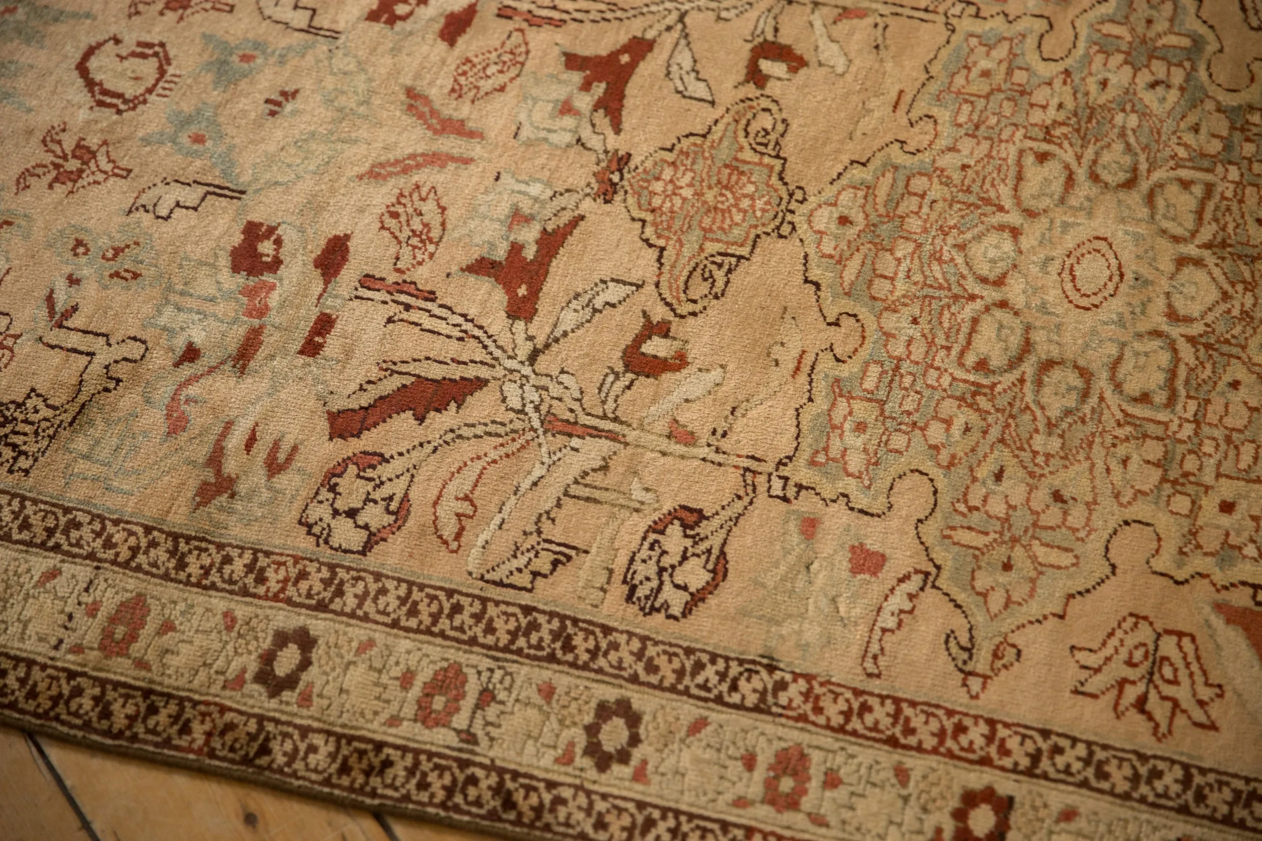 3.5x17 Antique Distressed Karabagh Rug Runner