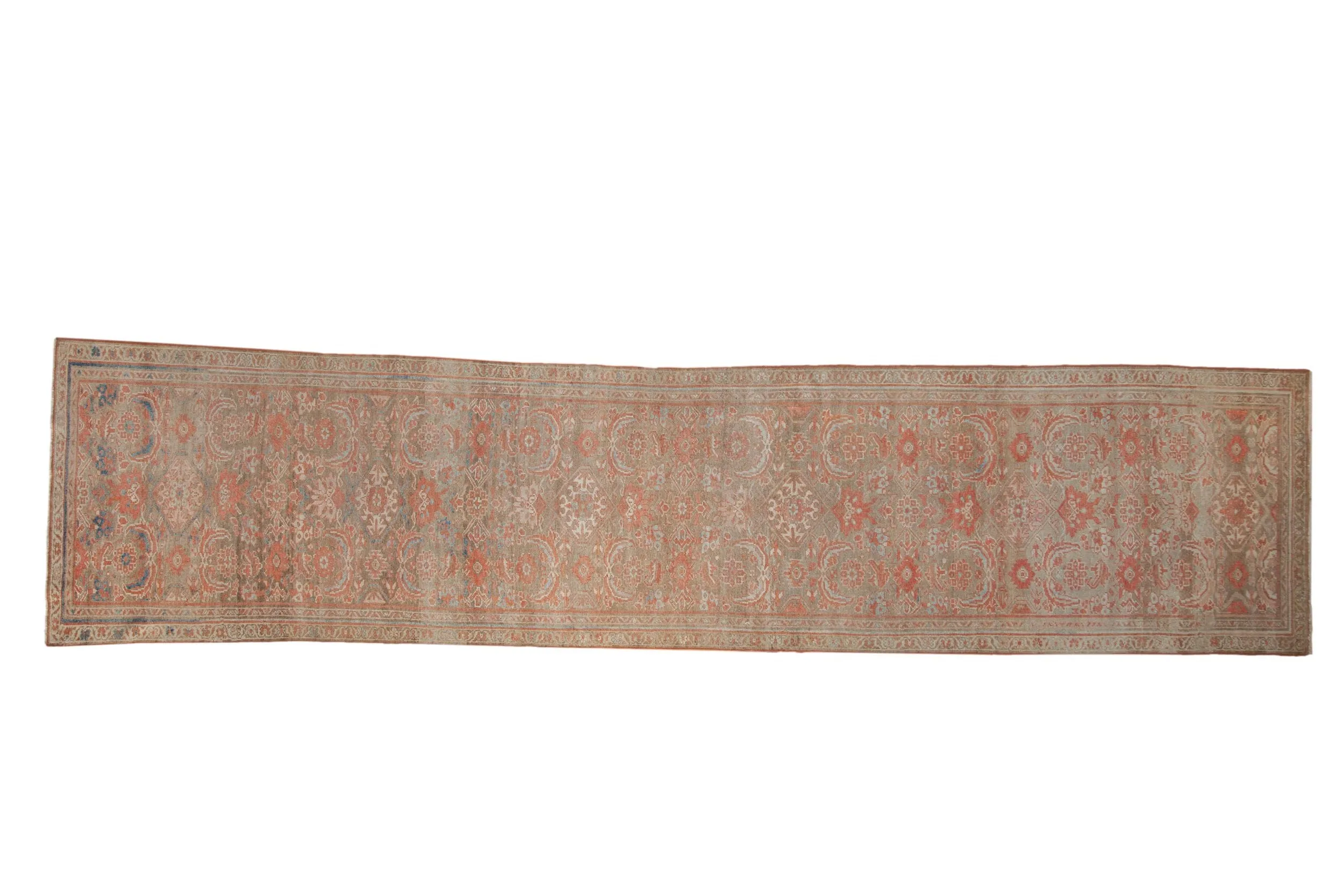 3x13 Vintage Distressed Hamadan Rug Runner
