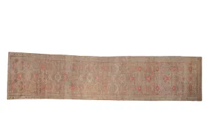 3x13 Vintage Distressed Hamadan Rug Runner