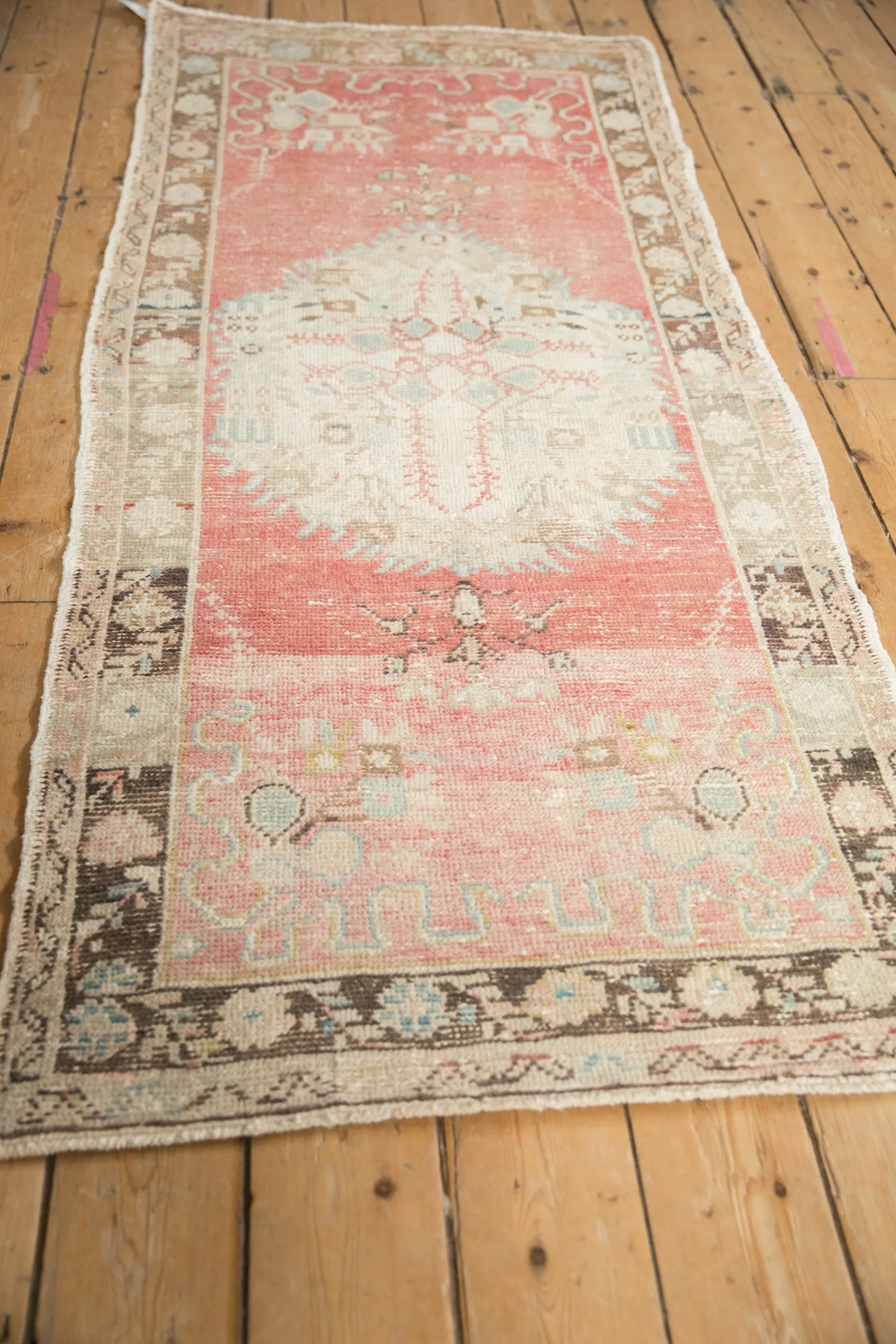 3x6.5 Vintage Distressed Oushak Rug Runner