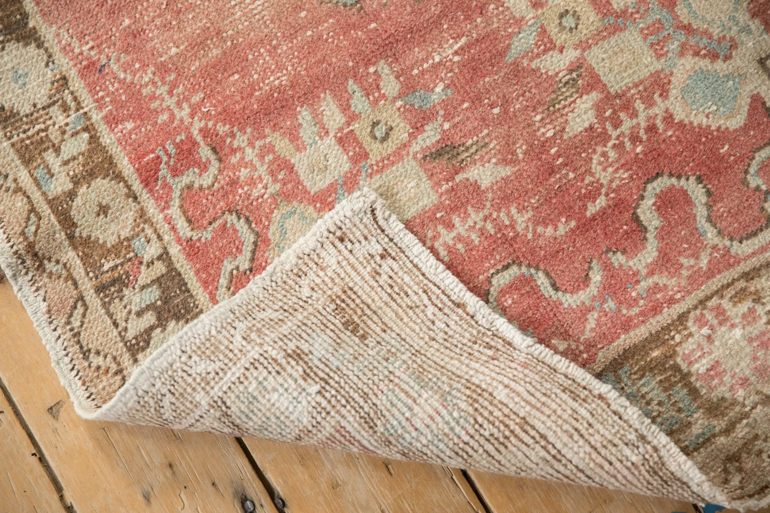 3x6.5 Vintage Distressed Oushak Rug Runner