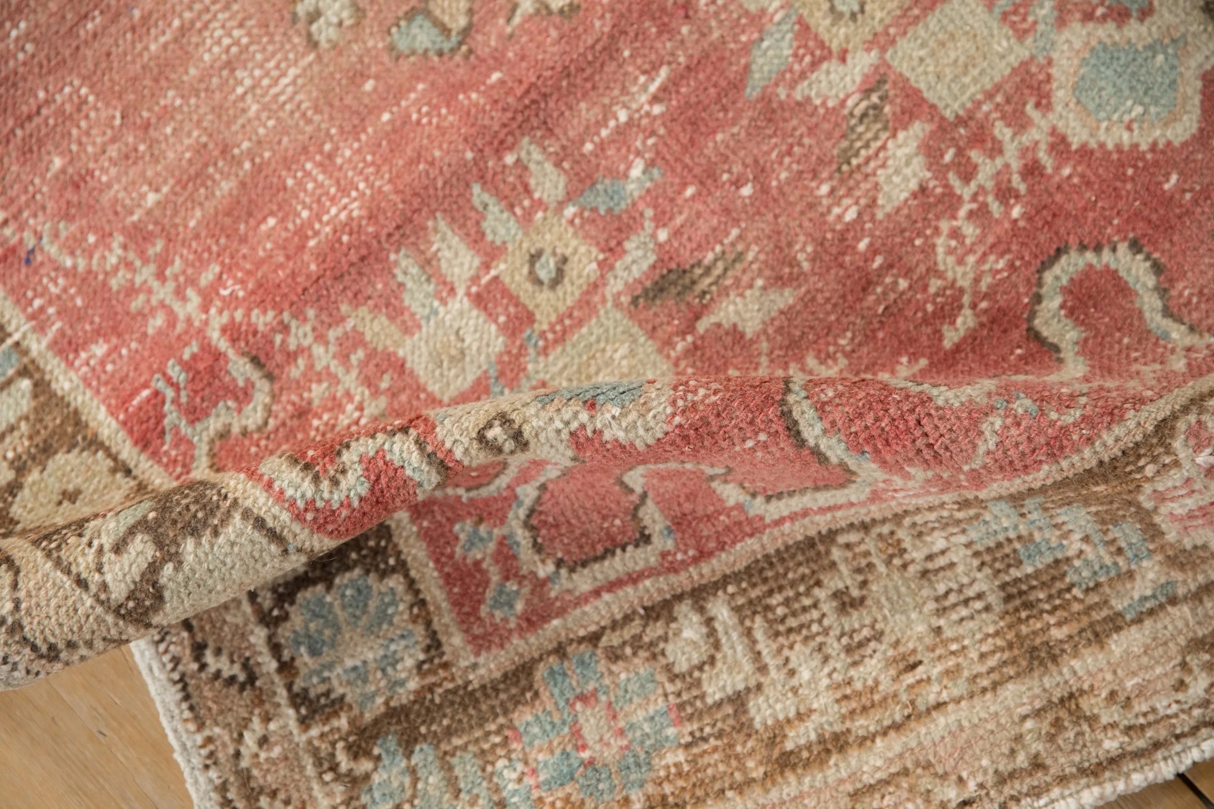 3x6.5 Vintage Distressed Oushak Rug Runner
