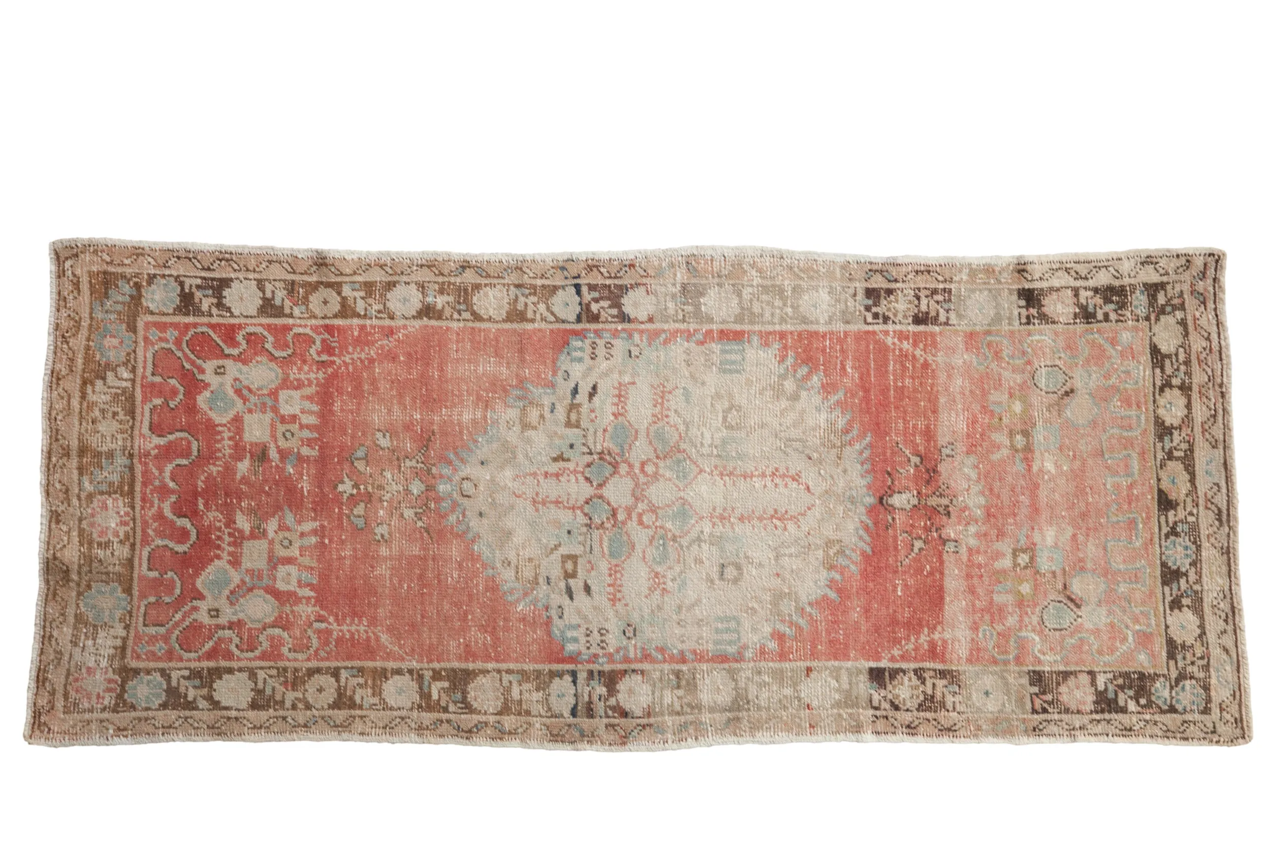 3x6.5 Vintage Distressed Oushak Rug Runner
