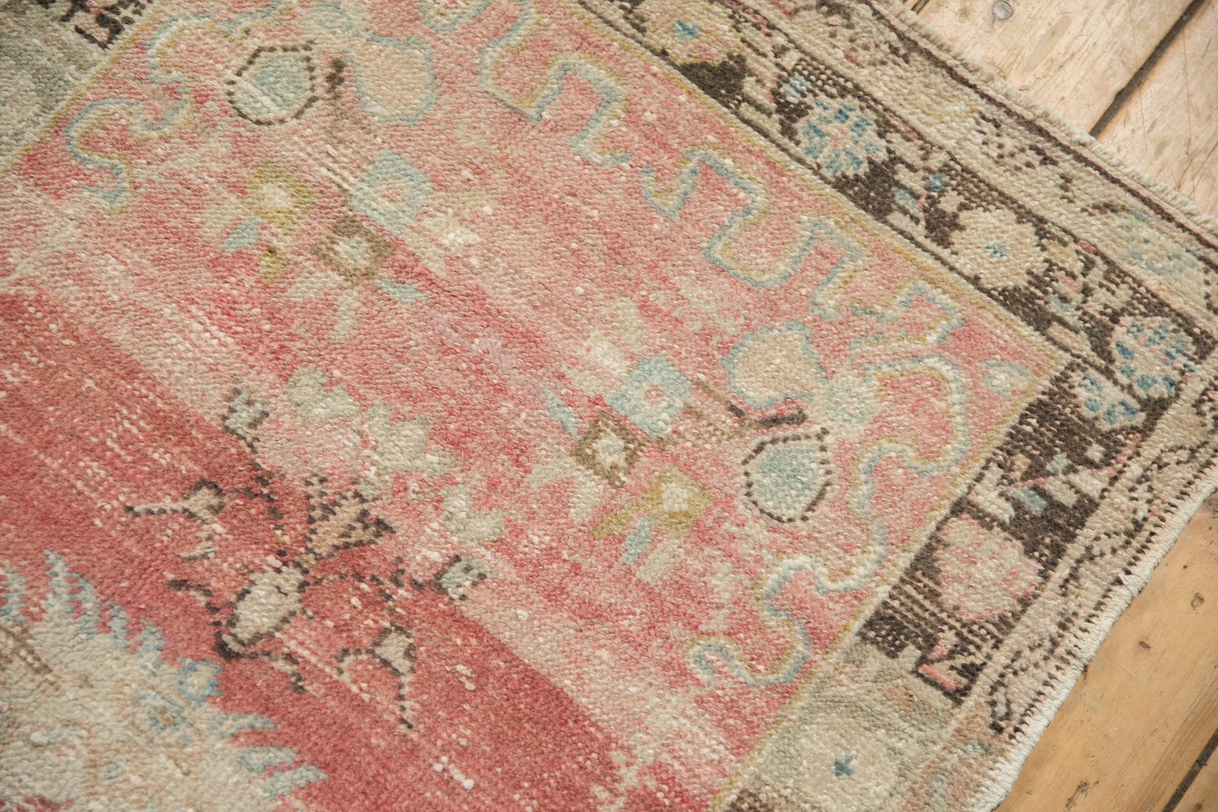 3x6.5 Vintage Distressed Oushak Rug Runner