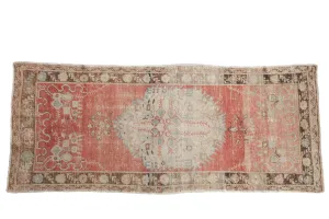 3x6.5 Vintage Distressed Oushak Rug Runner