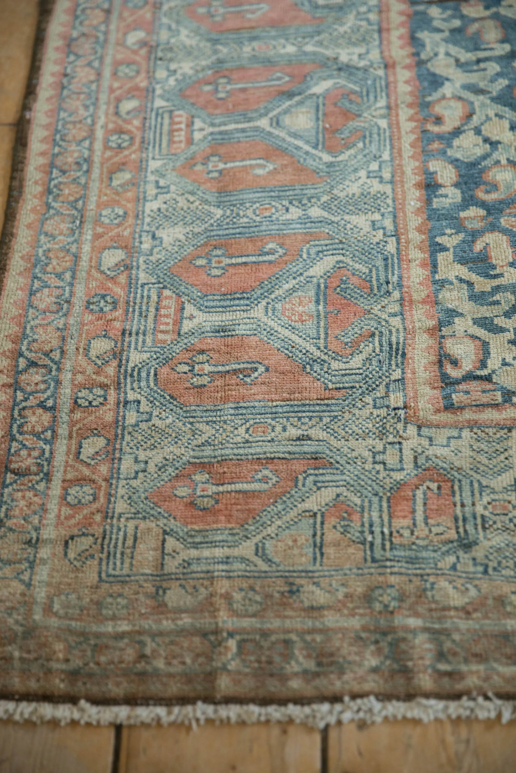 4.5x9 Vintage Fine Distressed Malayer Rug Runner