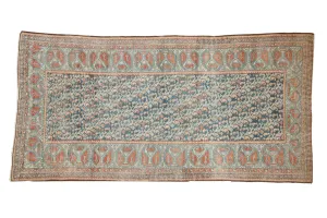 4.5x9 Vintage Fine Distressed Malayer Rug Runner