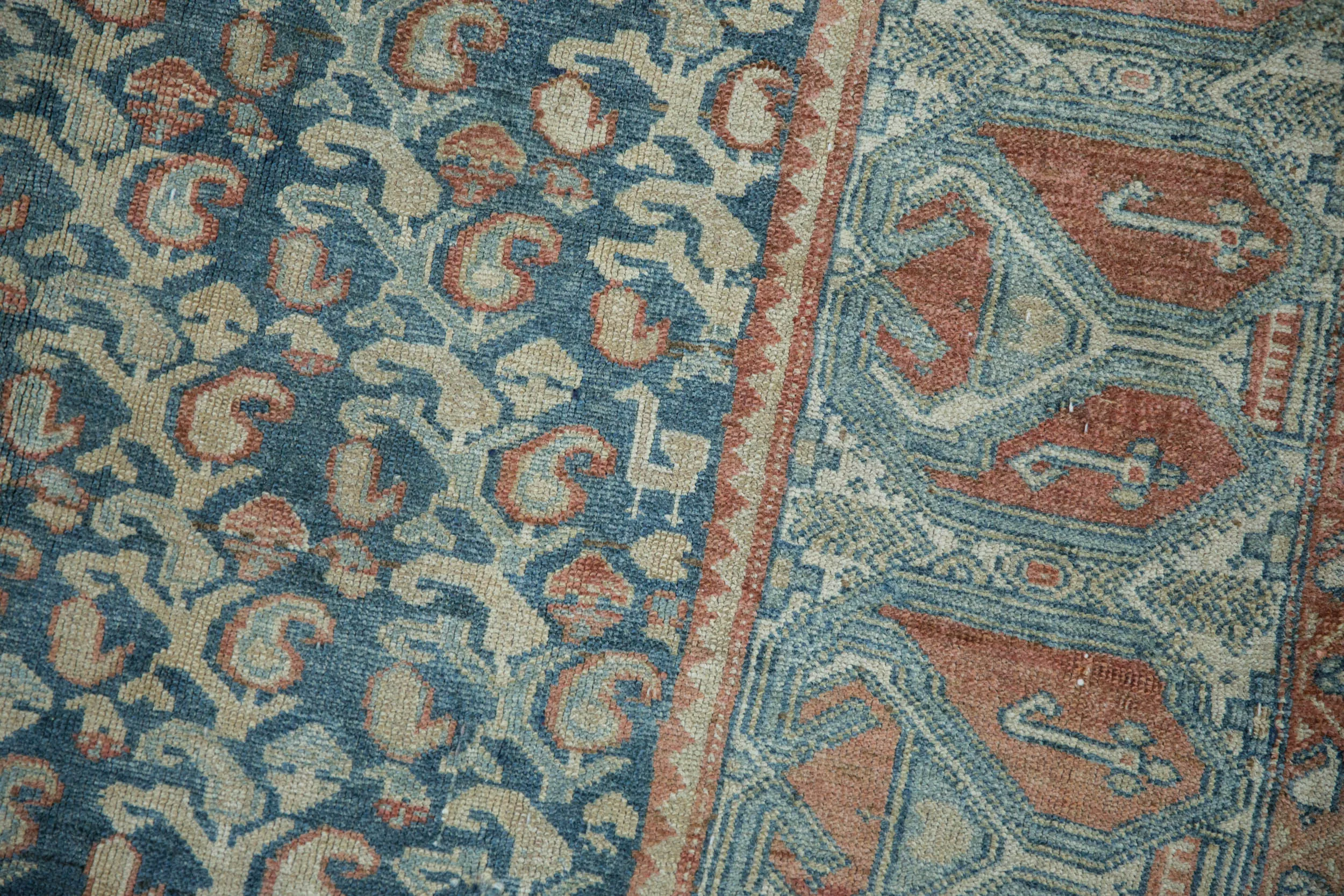 4.5x9 Vintage Fine Distressed Malayer Rug Runner