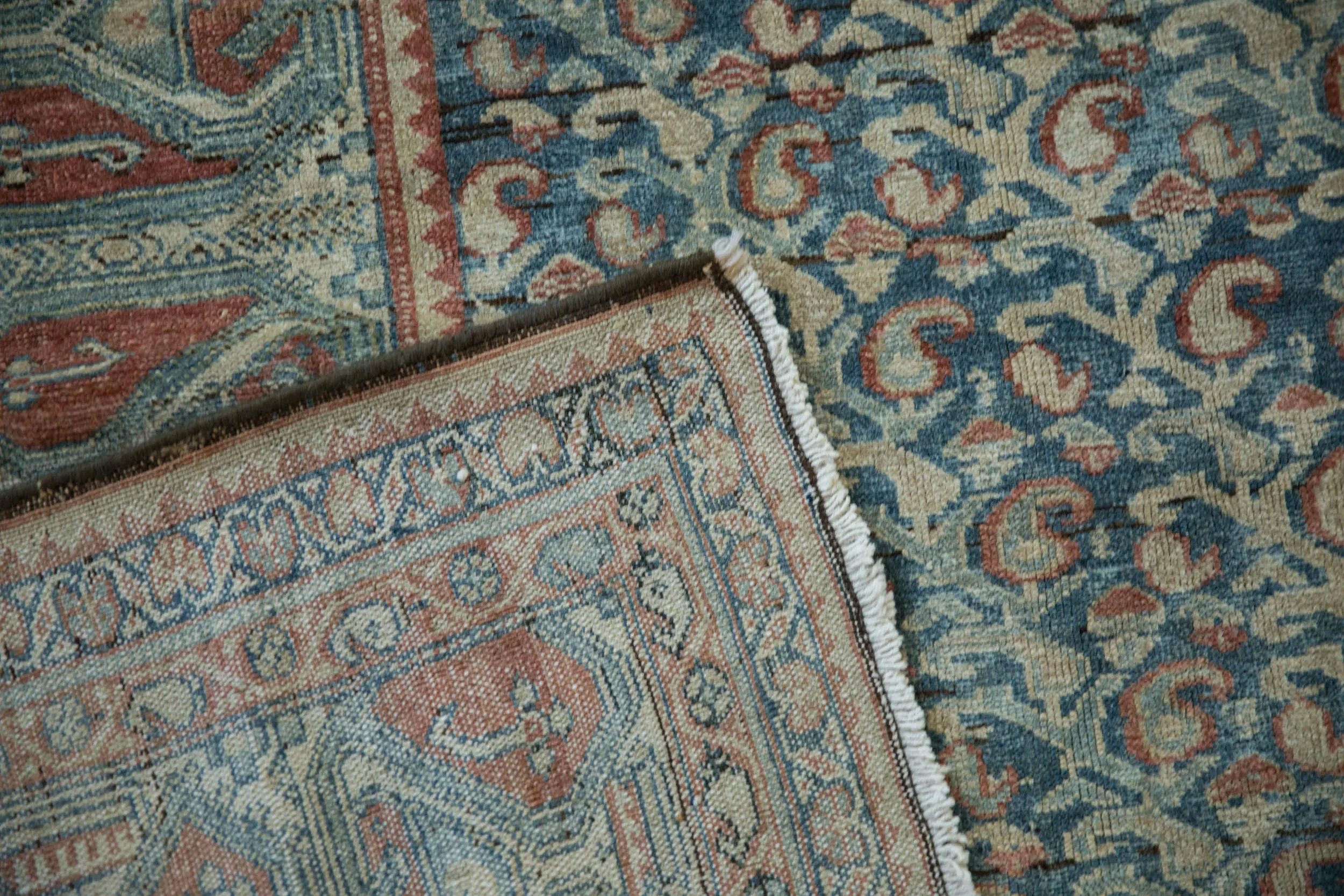 4.5x9 Vintage Fine Distressed Malayer Rug Runner