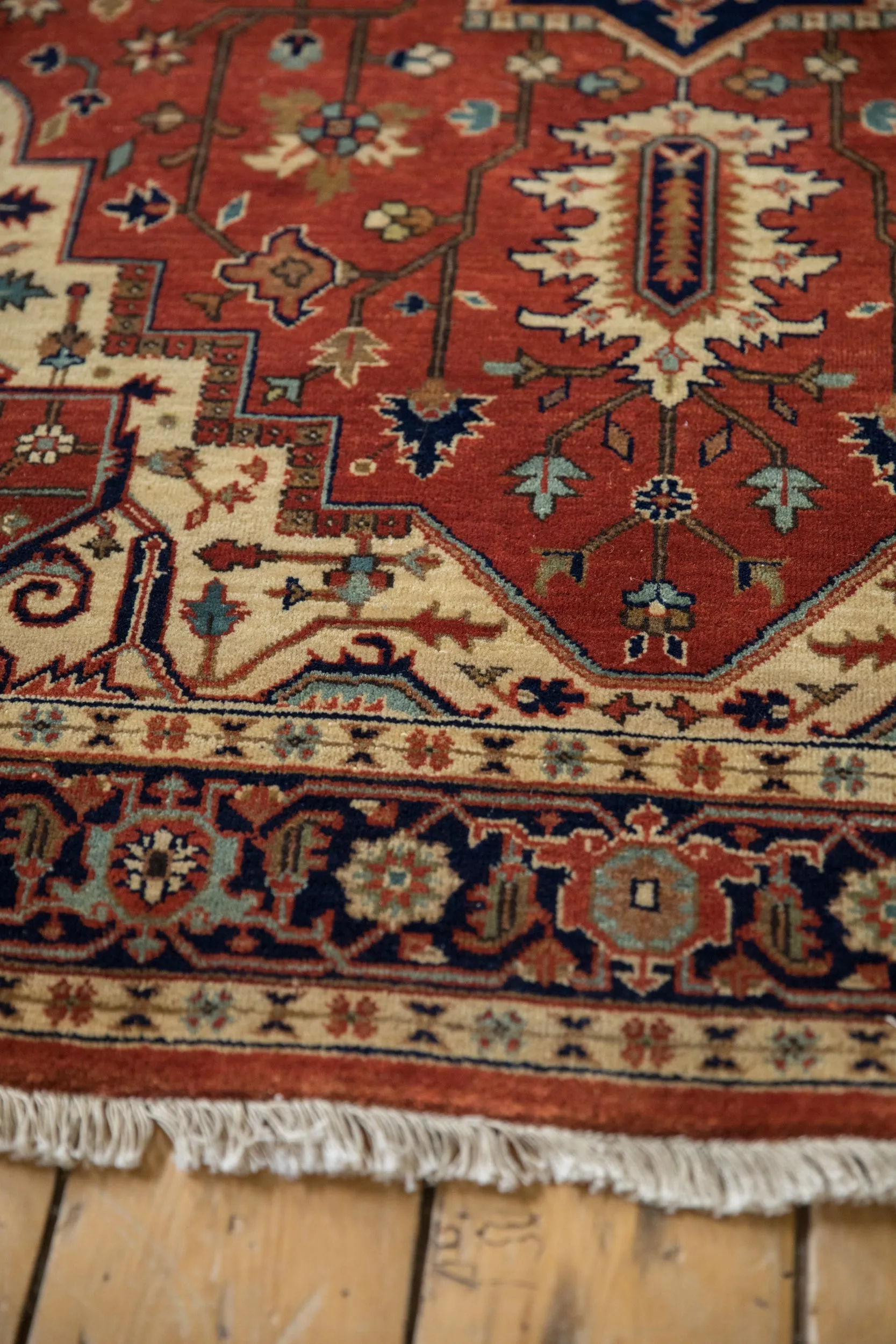 4x12 Indian Heriz Design Rug Runner