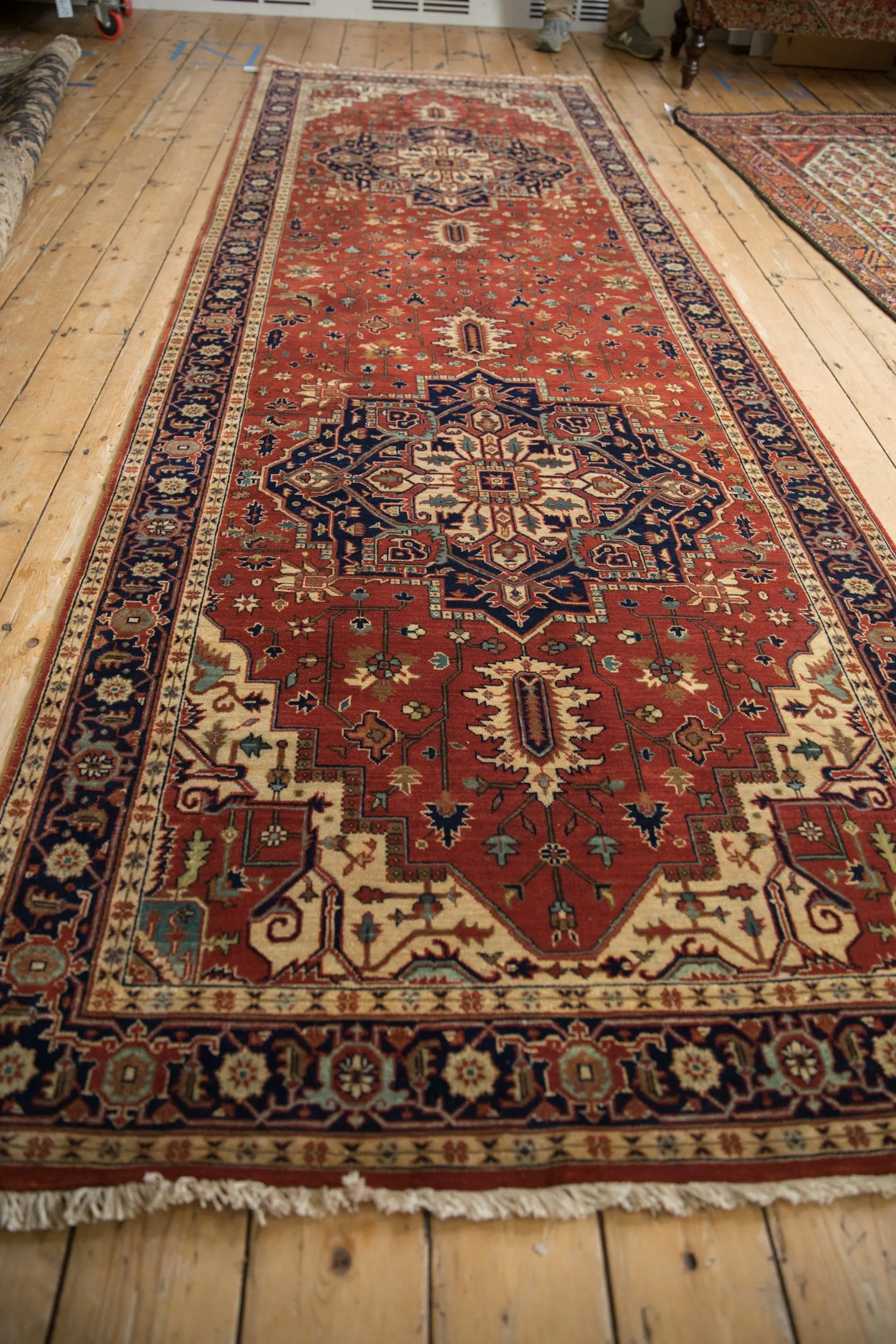 4x12 Indian Heriz Design Rug Runner