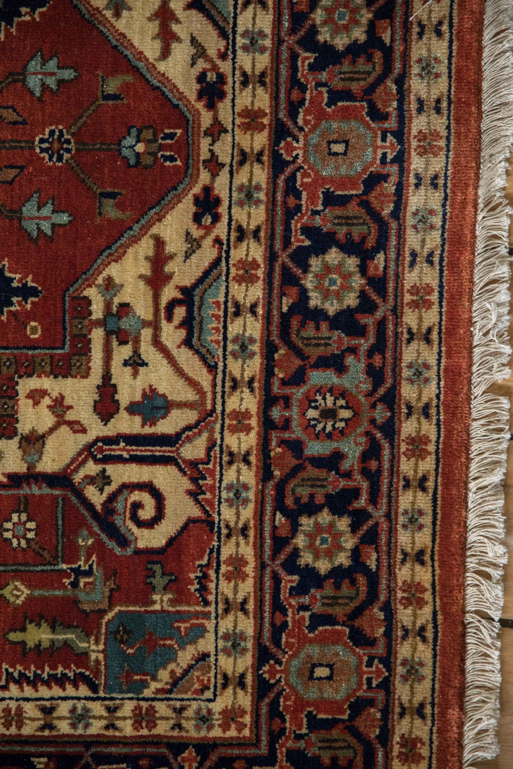 4x12 Indian Heriz Design Rug Runner