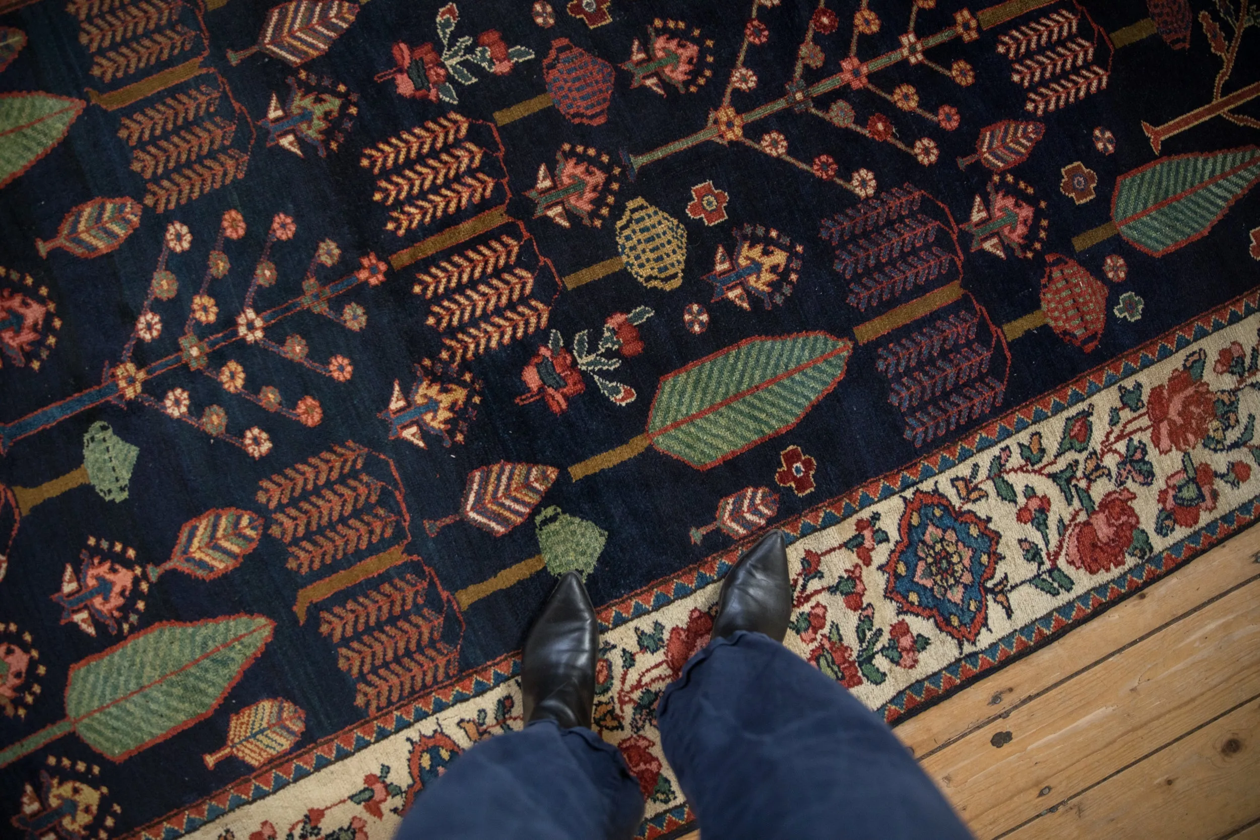 5.5x13 Vintage Baktiari Rug Runner
