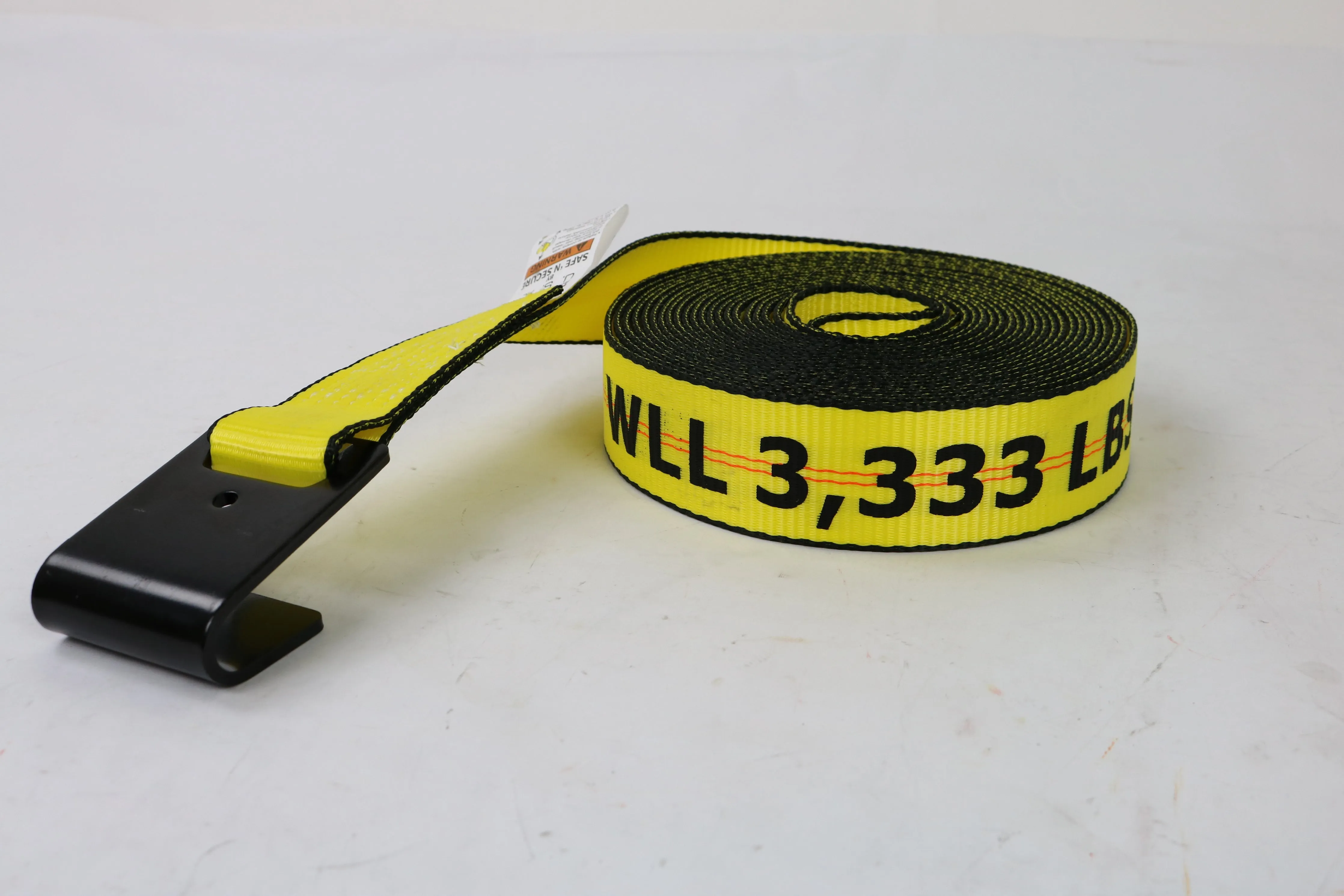 8 Pack Professional Grade BIG YELLOW 2" x 30' Ratchet Strap with Flat Hooks - 3333lb WLL