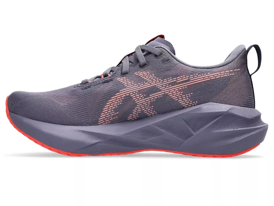 Asics | Novablast 5 | Women's | Greyish Purple/Coral Reef
