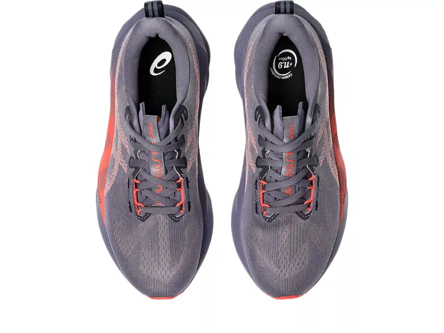 Asics | Novablast 5 | Women's | Greyish Purple/Coral Reef