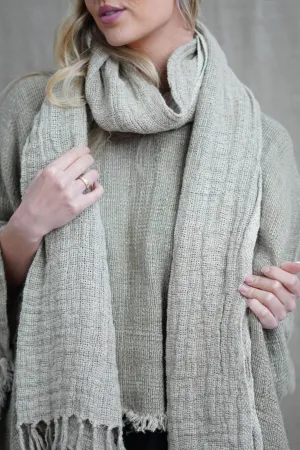 Audrey Mesh Scarf with a Fringe