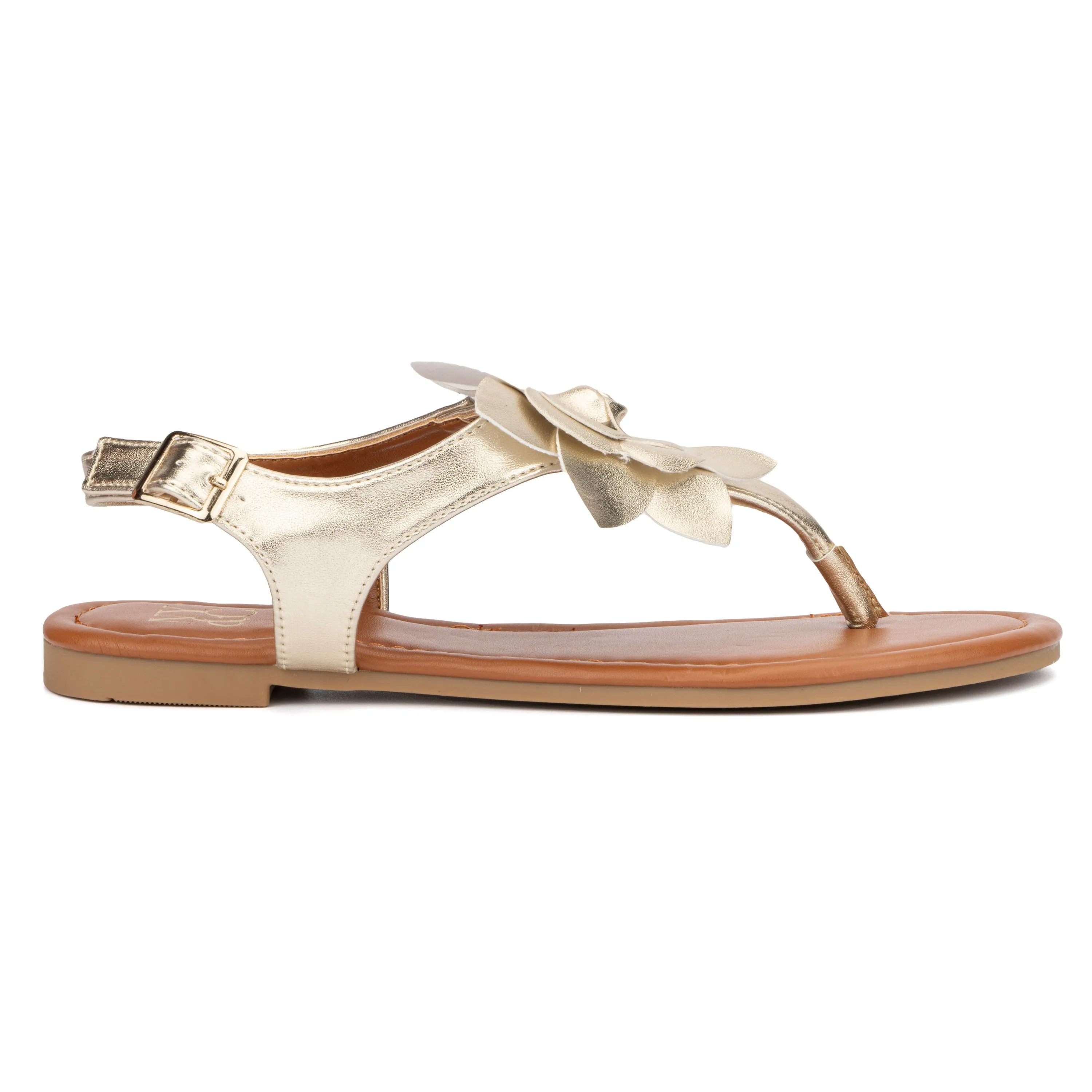 Aurelia Floral T-Strap Sandals