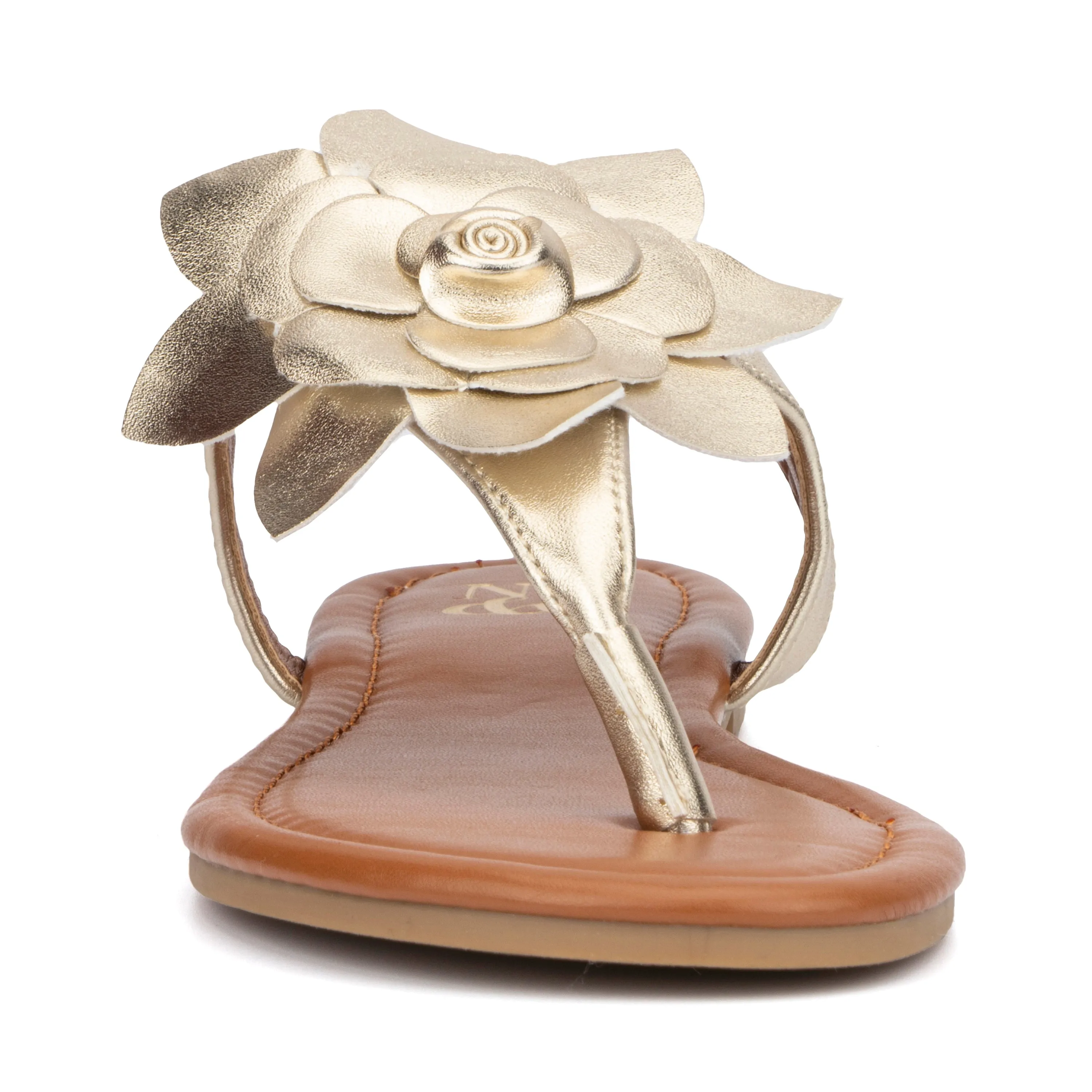 Aurelia Floral T-Strap Sandals