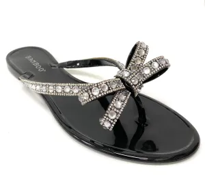 Bamboo STUDS-06 flat pvc sandals
