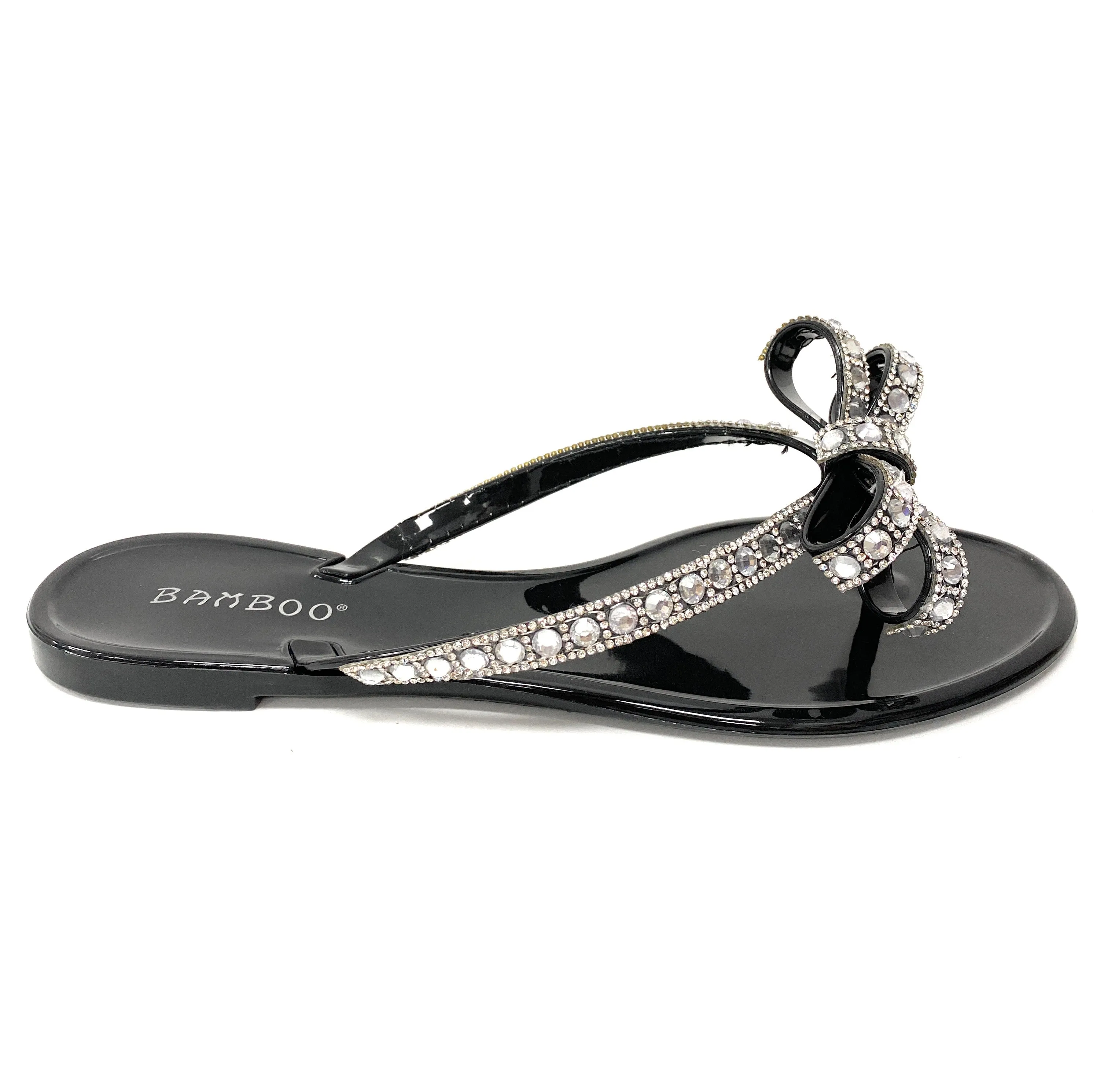Bamboo STUDS-06 flat pvc sandals